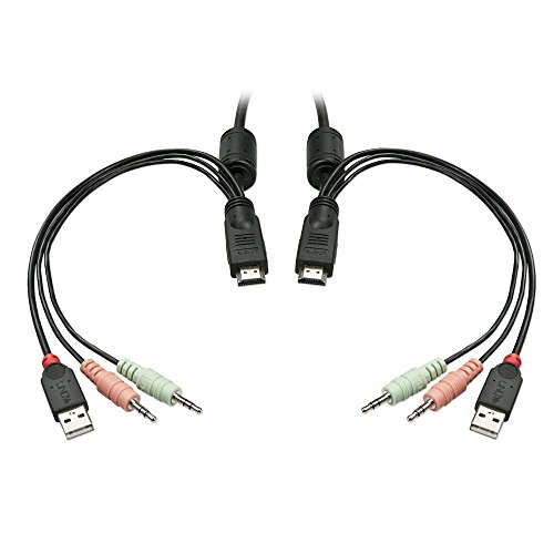 lindy-42340-kvm-switch-compact-hdmi-usb-e-audio-a-2-porte-con-cavi-1-5m image 5