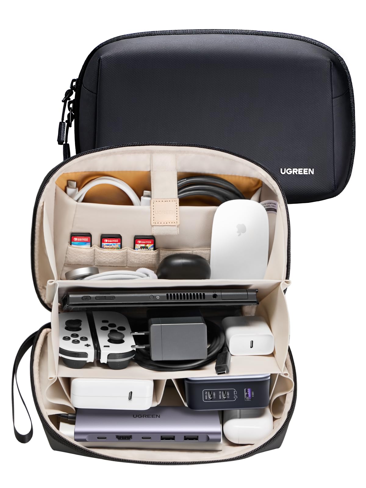 ugreen-borsa-organizer-cavi-elettronici-da-viaggio-27x17x8cm-impermeabile image 2