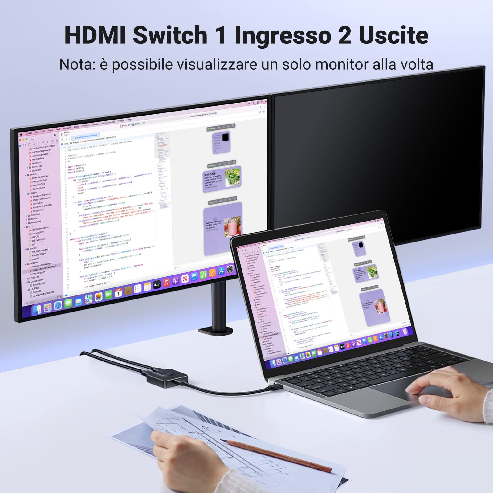 ugreen-switch-hdmi-4k-60hz-bidirezionale-2-in-1-out-1-in-2-out image 3