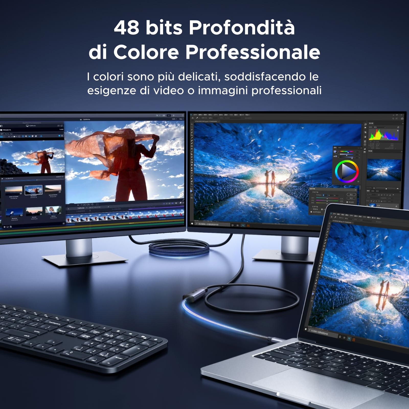 ugreen-adattatore-usb-c-a-displayport-2-1-16k-60hz-8k-120hz-thunderbolt-hdr image 6