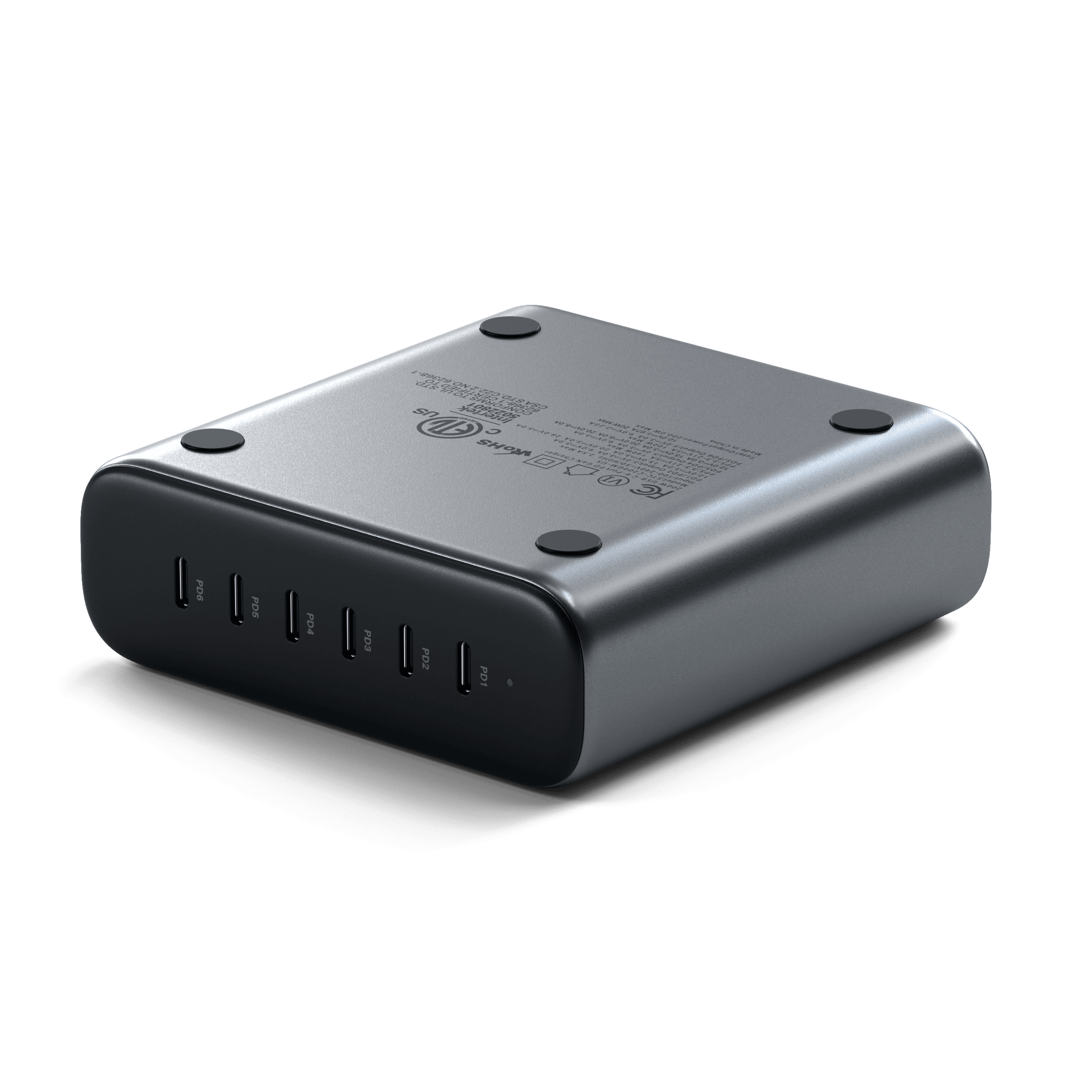 satechi-200w-usb-c-6-port-gan-charger-caricatore-6-porte-usb-c-pd image 8