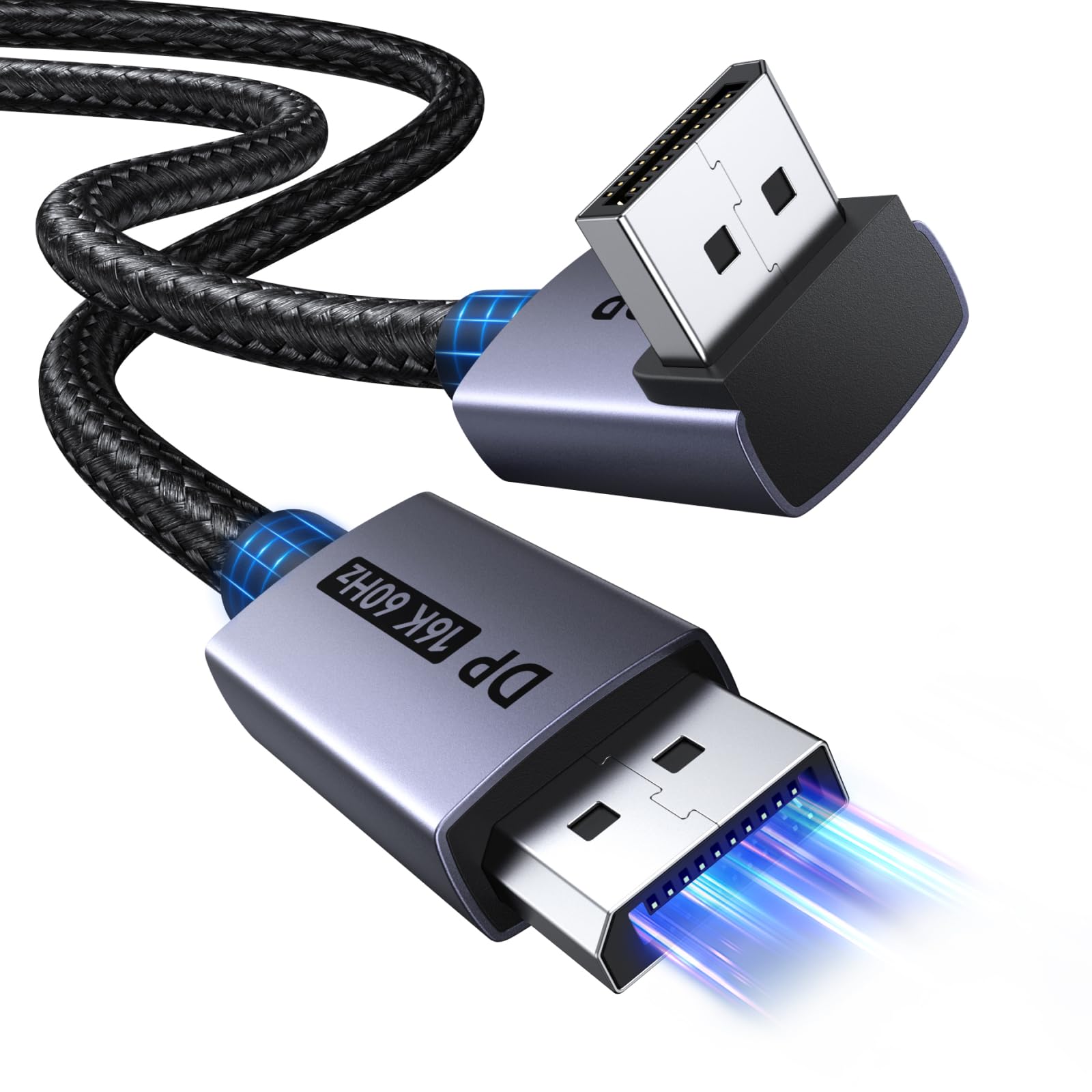 ugreen-cavo-displayport-2-1-a-90-16k-60hz-8k-120hz-2m-dp-a-dp-80gbps image 1