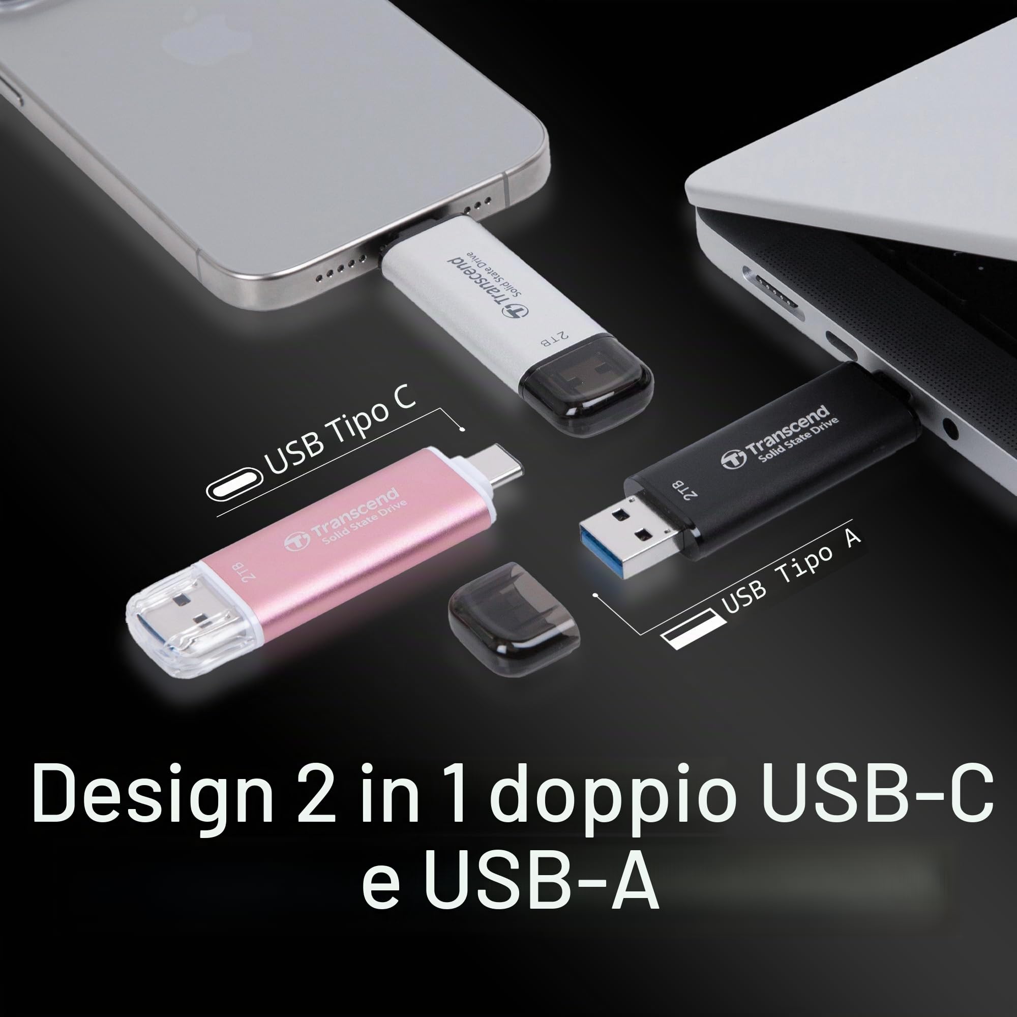 transcend-esd310c-ssd-esterno-portatile-da-1-tb-usb-type-a-type-c-nero image 5