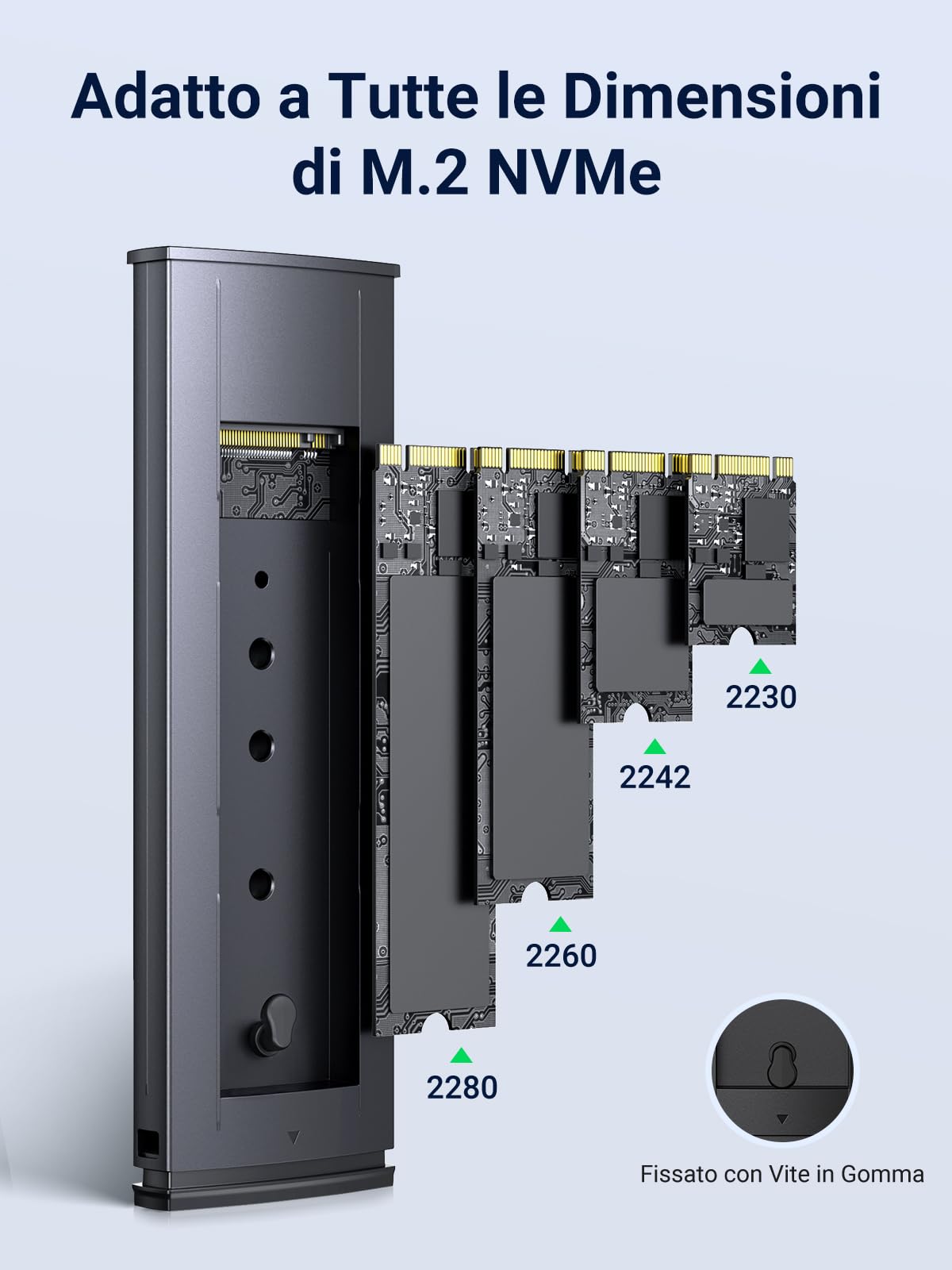 ugreen-case-ssd-m-2-nvme-pcie-usb-c-10gbps-2tb-installazione-senza-attrezzi image 2