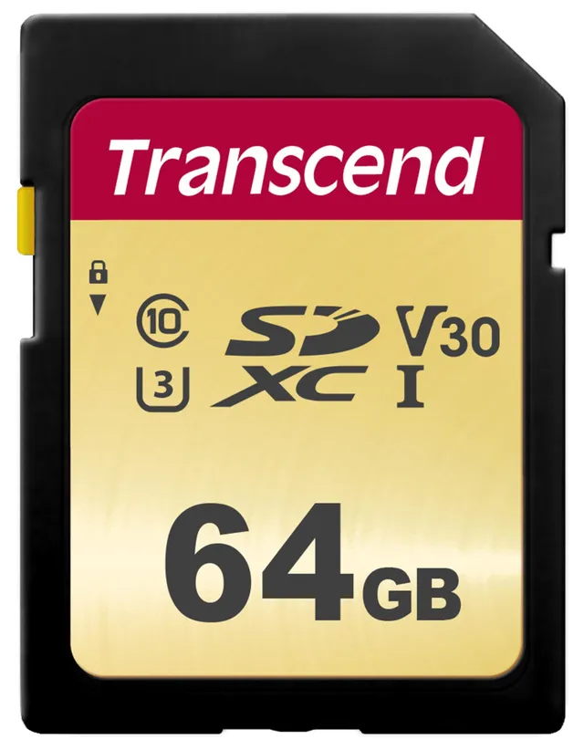 transcend-sdxc-500s-64gb-uhs-i-v30-4k-mlc image 1