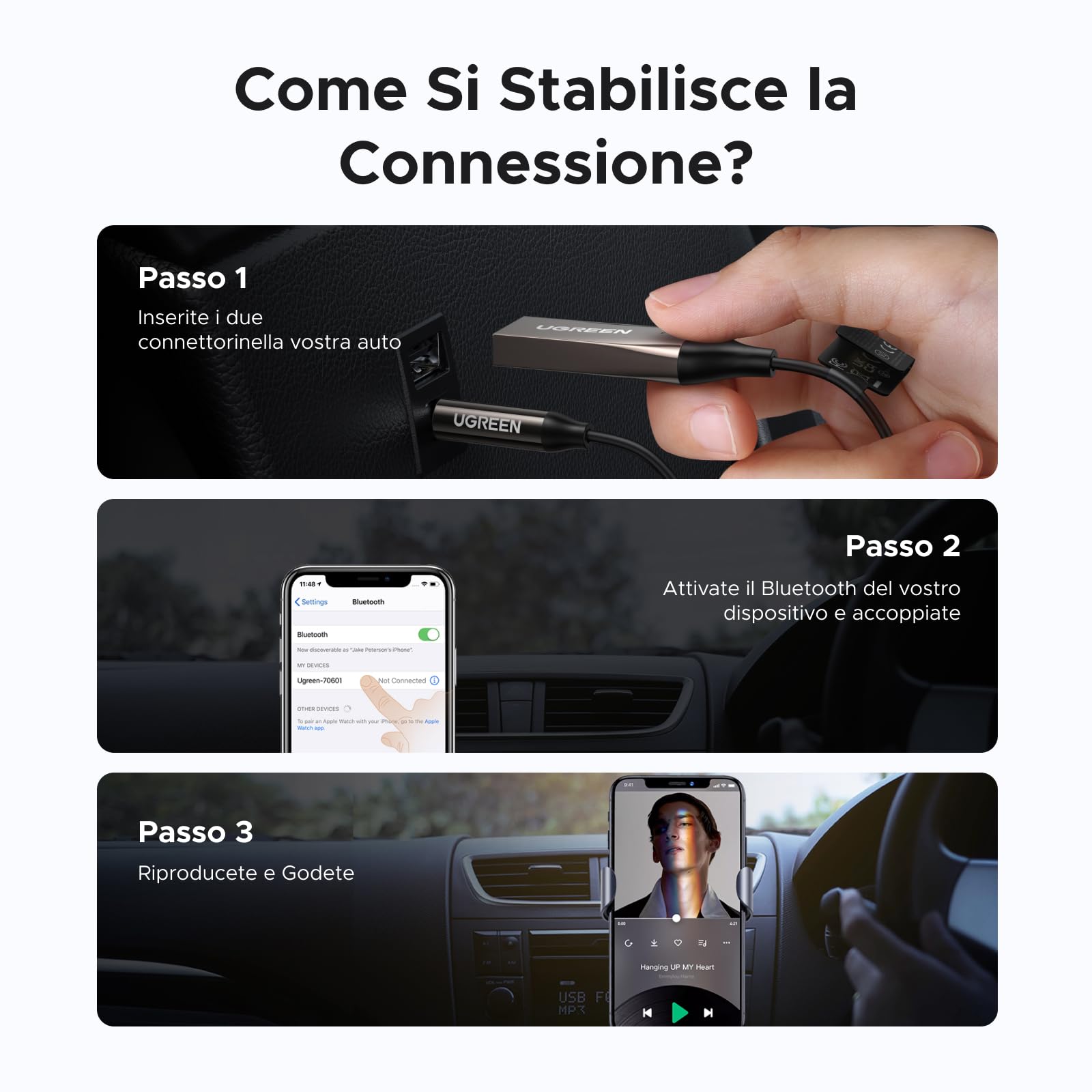 ugreen-ricevitore-bluetooth-6-0-auto-ldac-hi-res-con-jack-3-5mm-usb-a-e-microfon image 6