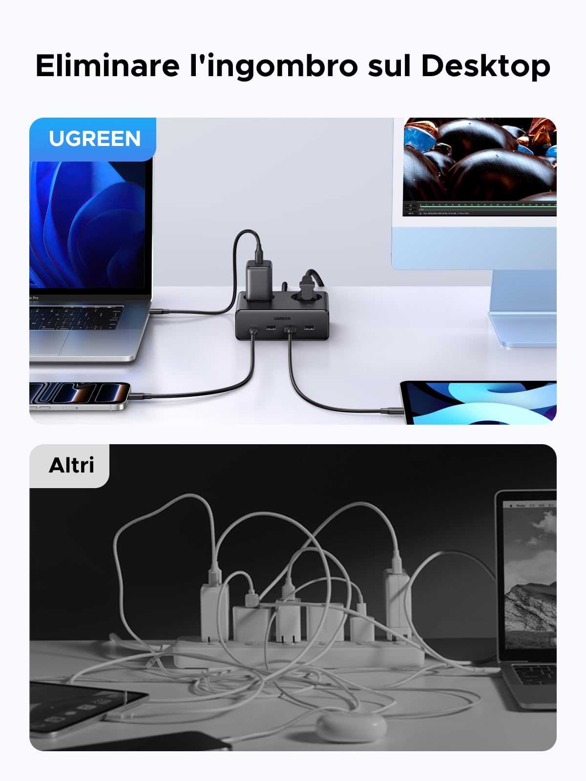 ugreen-ciabatta-multipresa-6-in-1-3680w-con-2-prese-ac-4-usb-pd-20w-cavo-1-5m image 7
