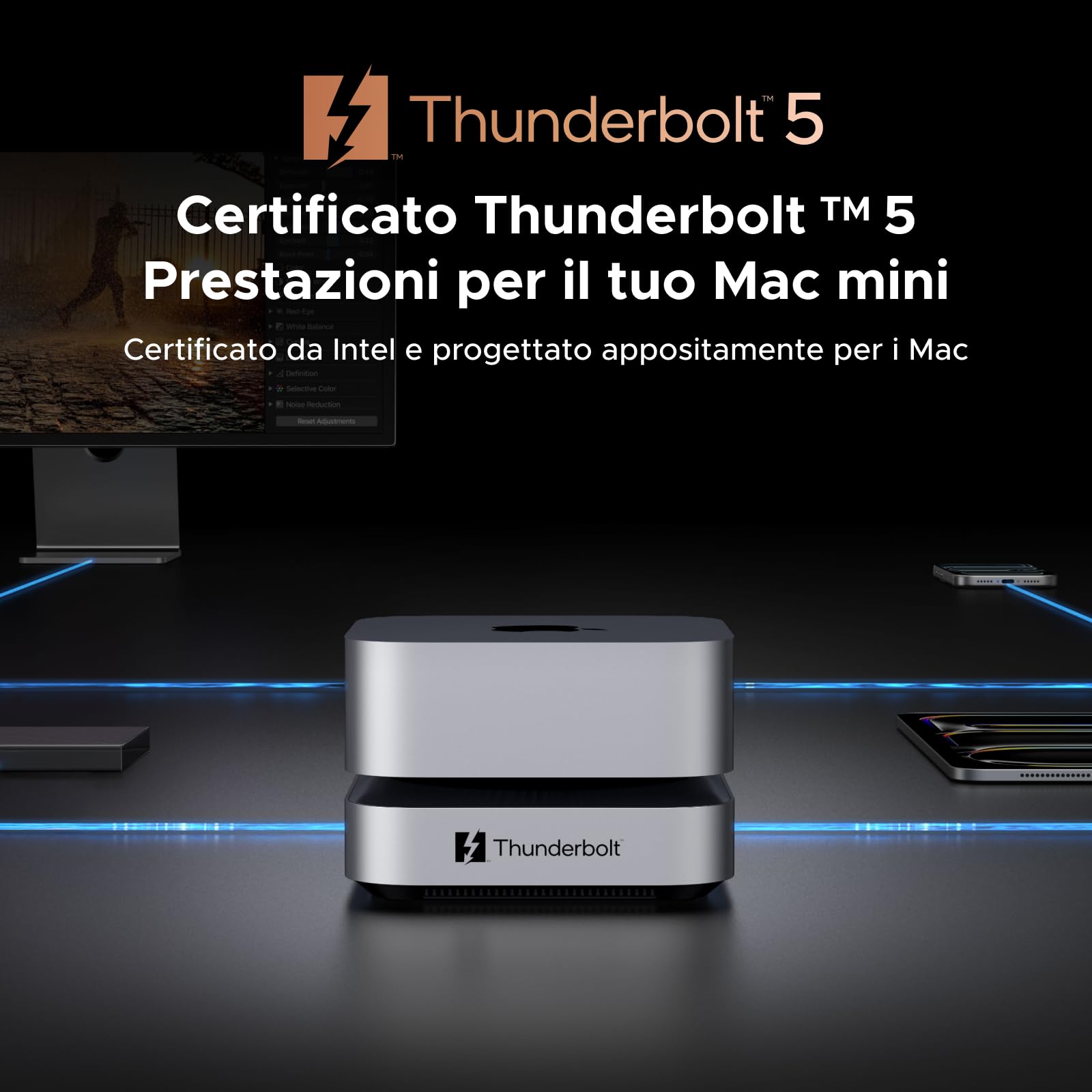 ugreen-maxidok-thunderbolt-5-docking-station-usb-c-10-in-1-per-mac-mini-m4-m4-pr image 3