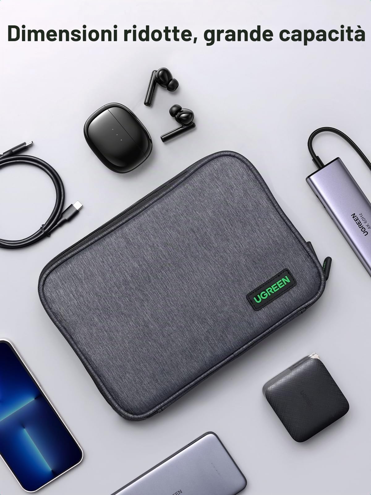 ugreen-organizer-cavi-singolo-strato-borsa-viaggio-24-5x17-5x5-cm-per-ipad-mini- image 3