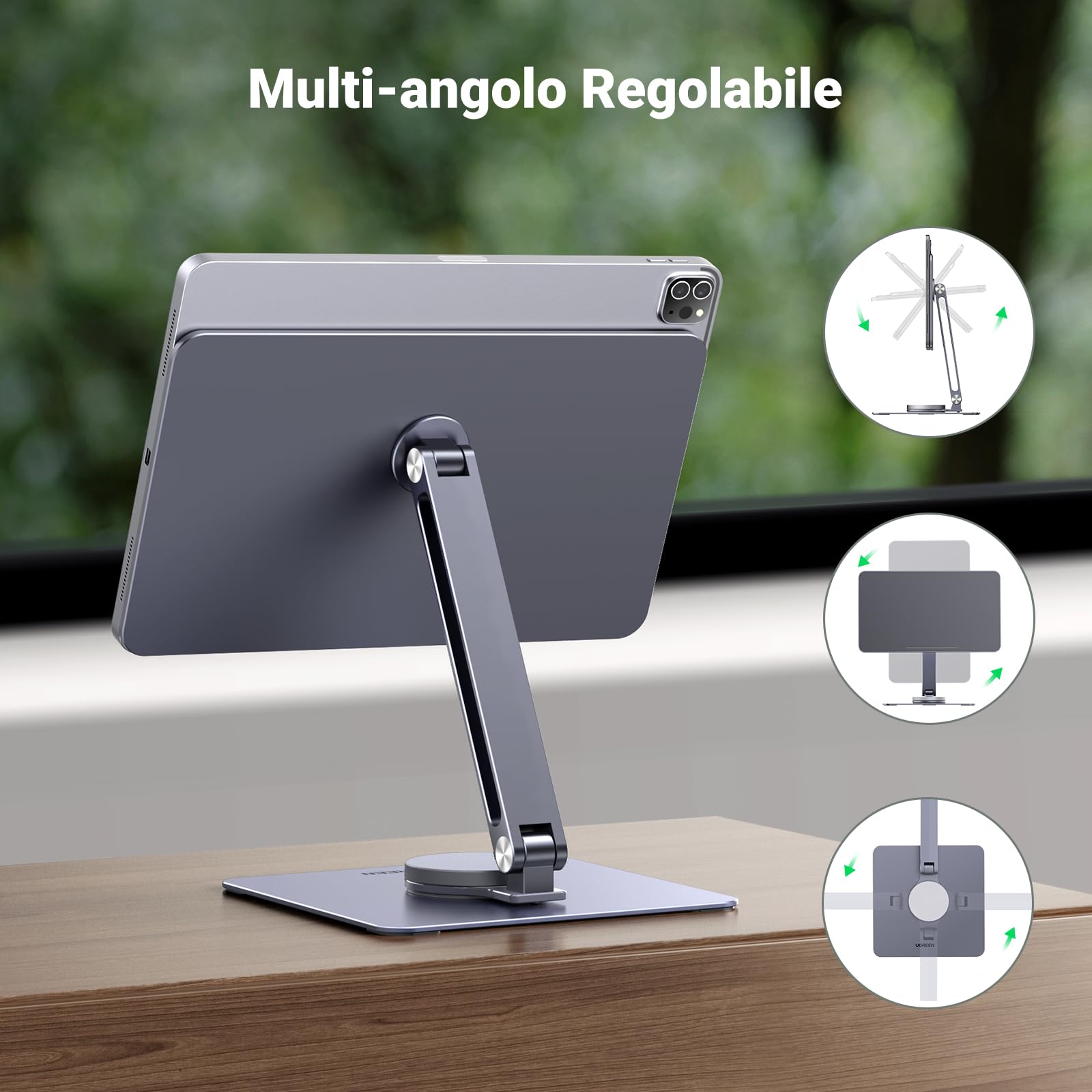 ugreen-supporto-magnetico-da-scrivania-per-ipad-pro-12-9-e-ipad-air-13-alluminio image 7