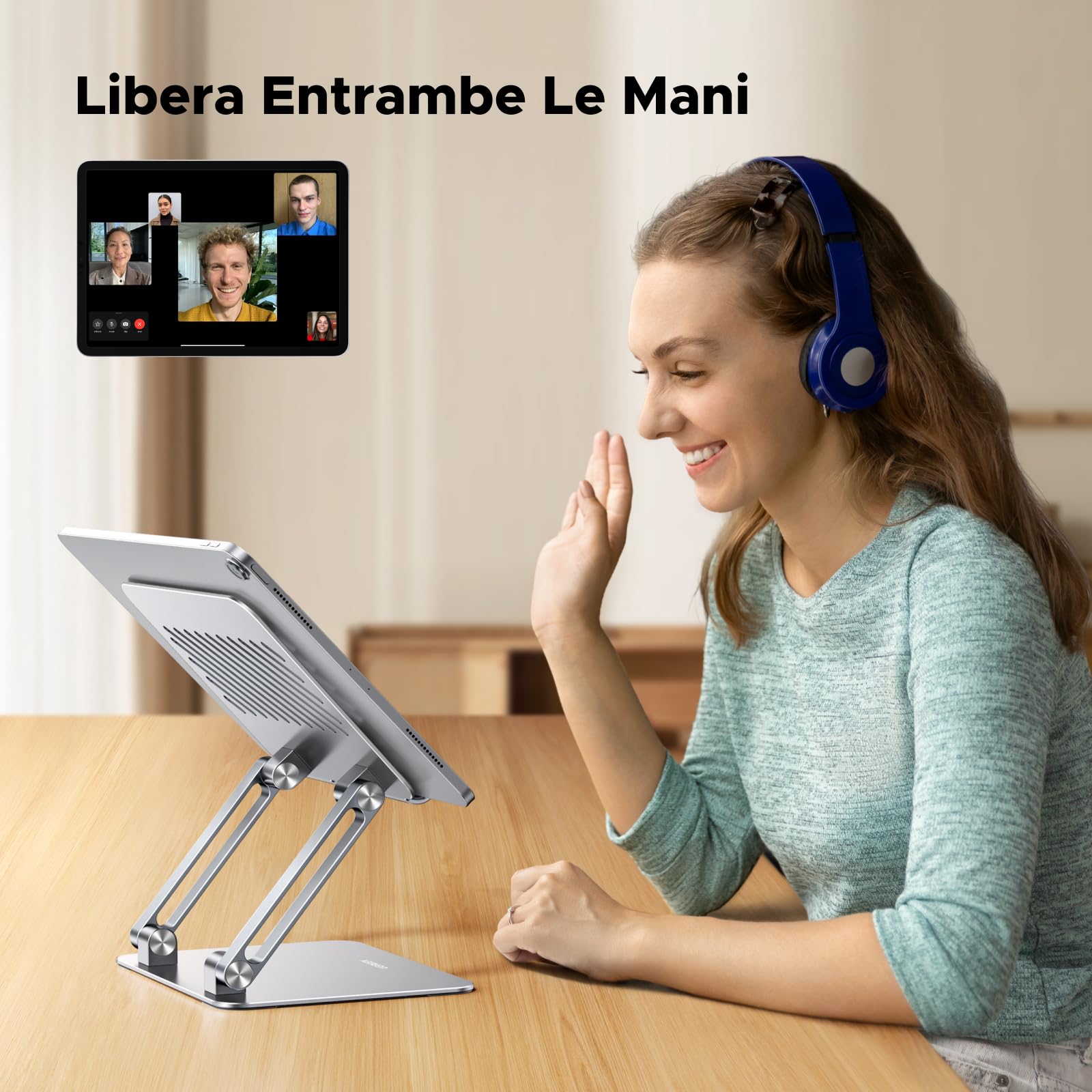 ugreen-supporto-tablet-e-telefono-4-7-12-9-alluminio-pieghevole-argento image 5