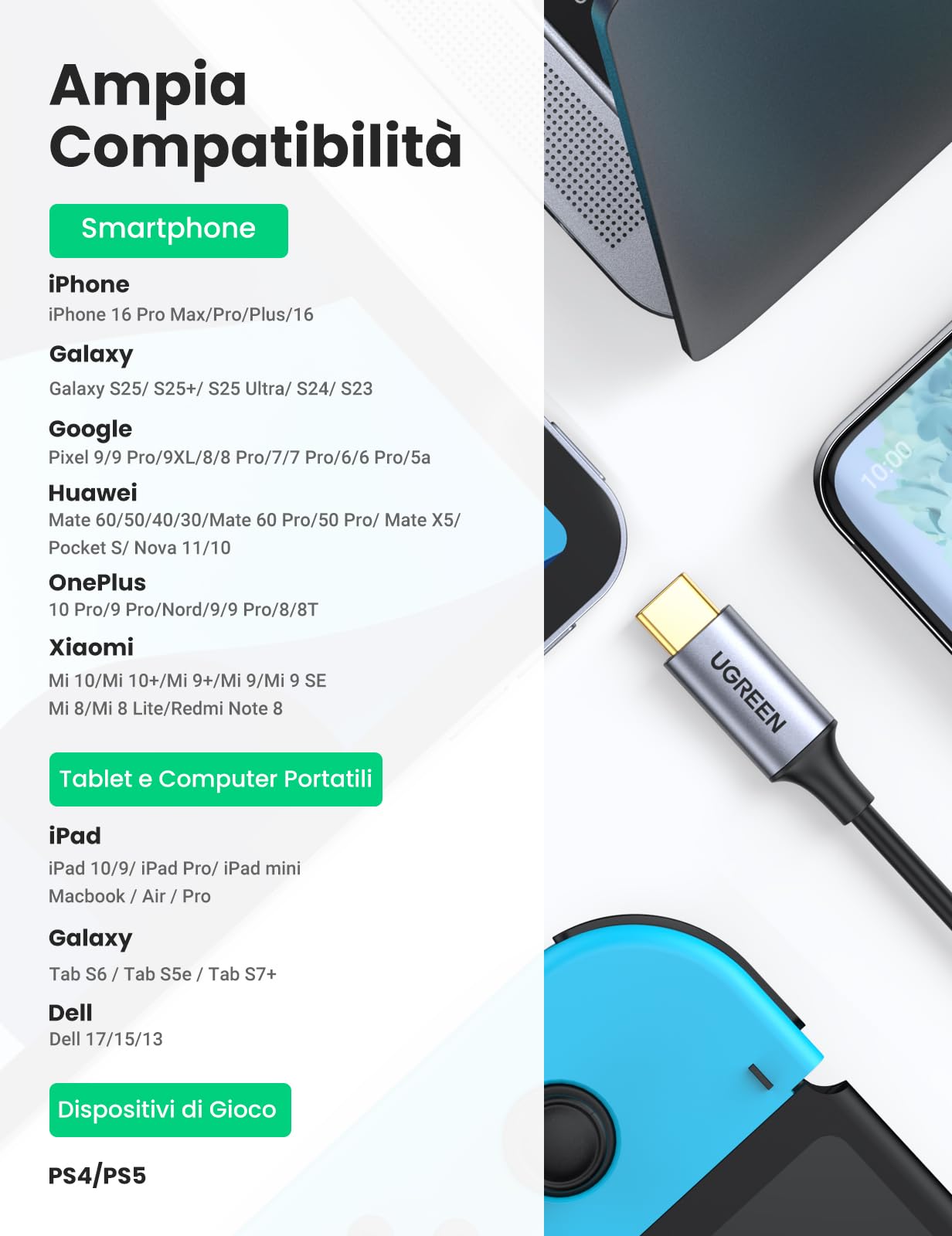 ugreen-cavo-usb-c-a-2-rca-maschio-1-5m-con-chip-dac-hi-fi image 5
