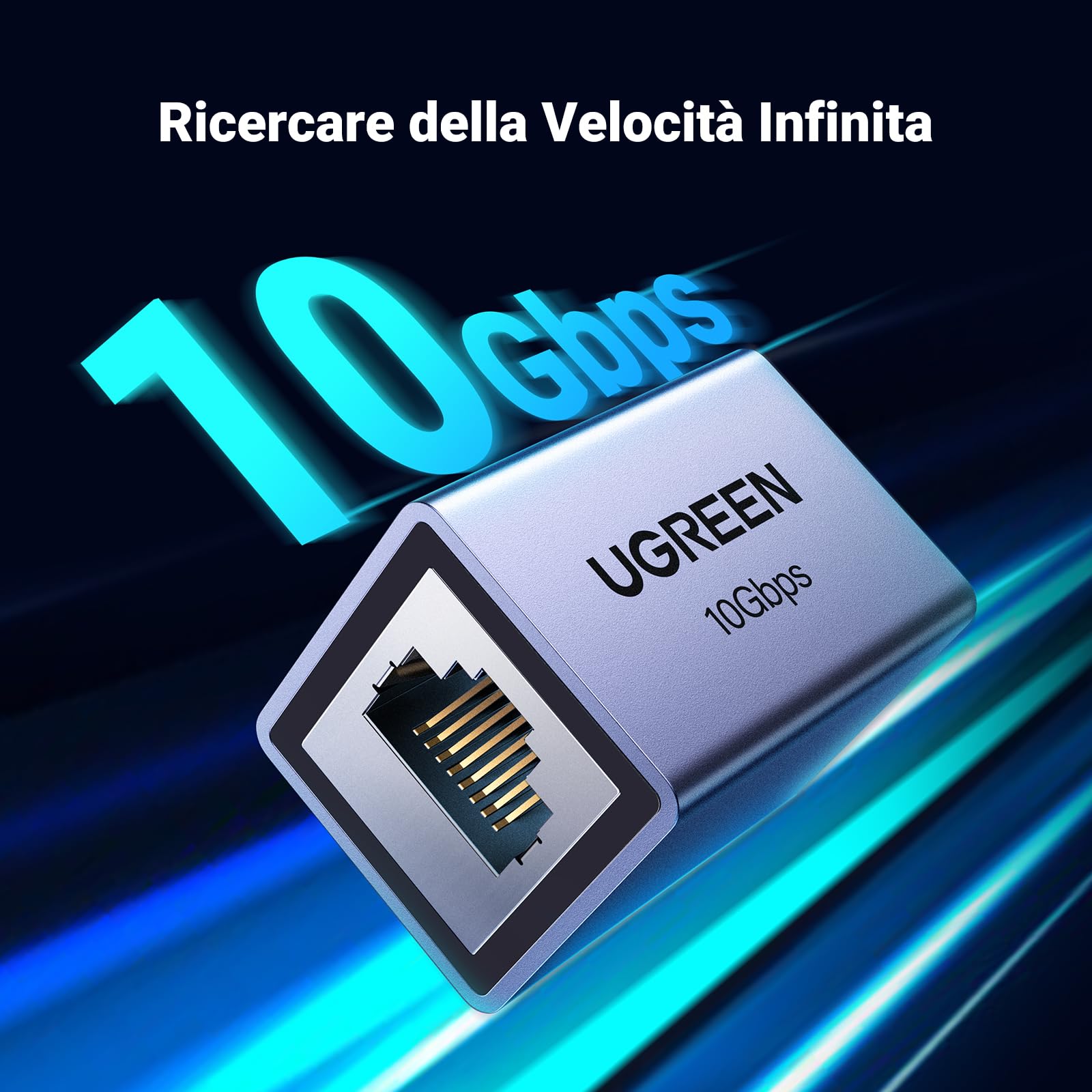 ugreen-accoppiatore-rj45-ethernet-10gbps-cat7-cat6-cat5e-grigio image 2