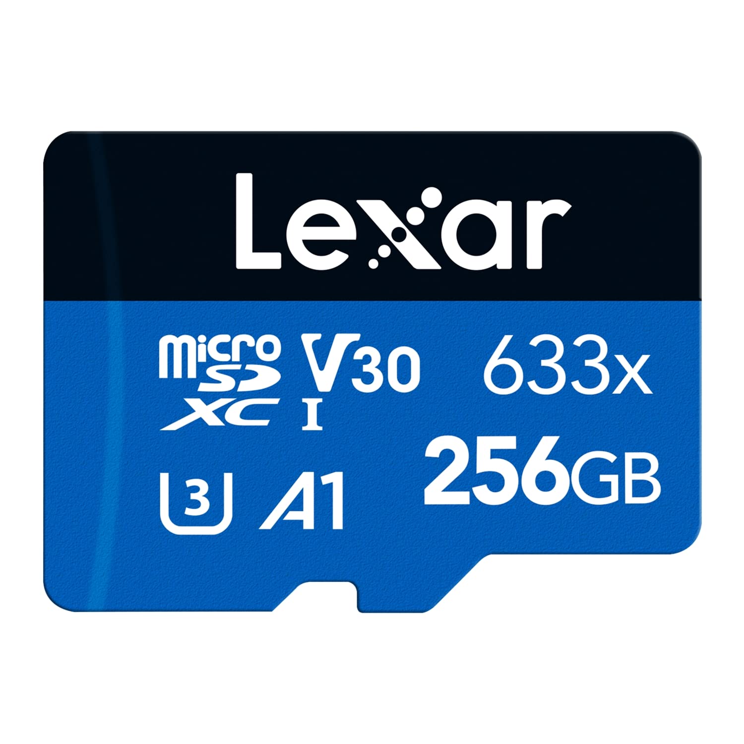lexar-blue-series-microsdxc-256gb-uhs-i-100mb-s-a1-v30-adattatore-sd image 1