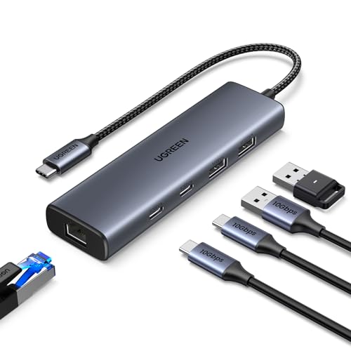ugreen-hub-usb-c-6-in-1-ethernet-gigabit-1000mbps-con-2x-usb-c-10gbps image 8