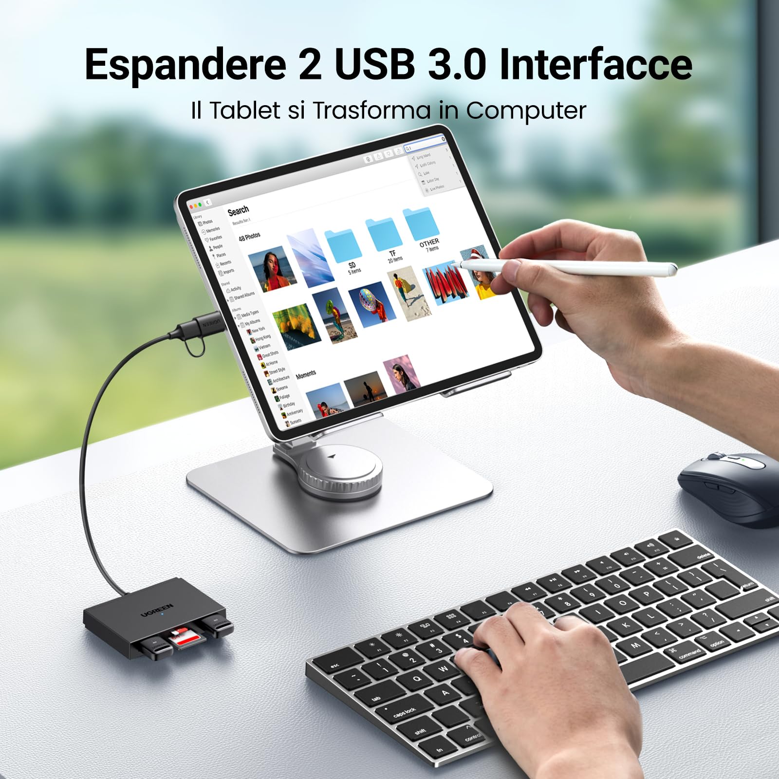 ugreen-lettore-schede-sd-4-in-1-usb-c-usb-3-0-5gbps image 4
