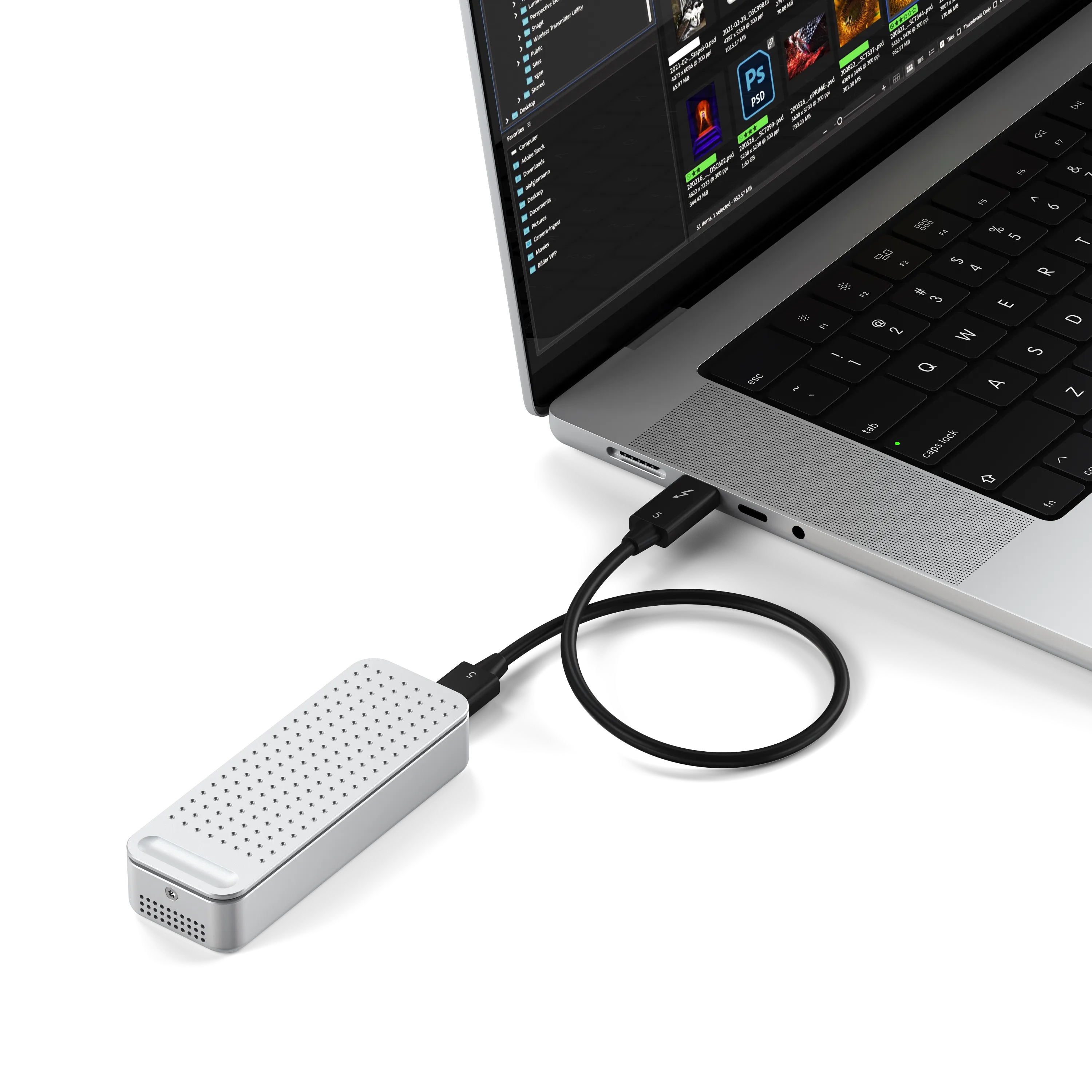 satechi-dotdisk-enclosure-ssd-80gbps-alluminio-con-raffreddamento-attivo image 5