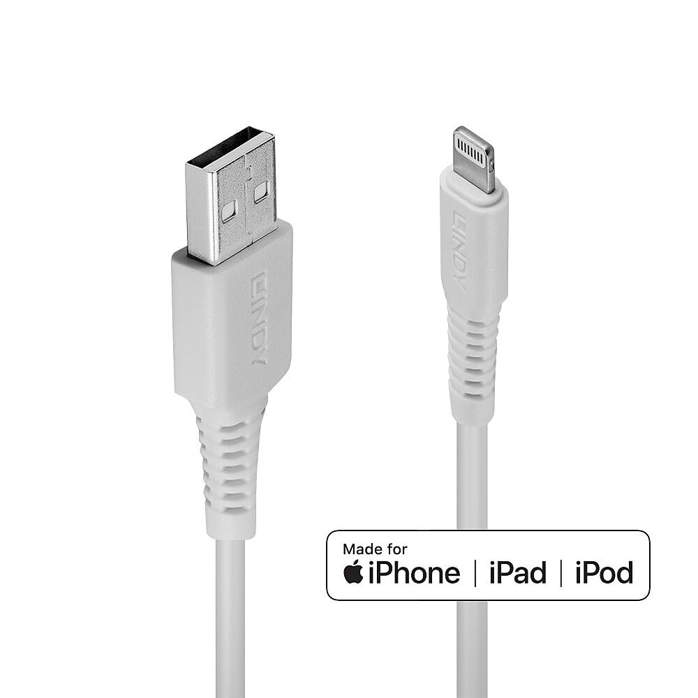 lindy-31325-cavo-usb-a-lightning-0-5-m-bianco image 5