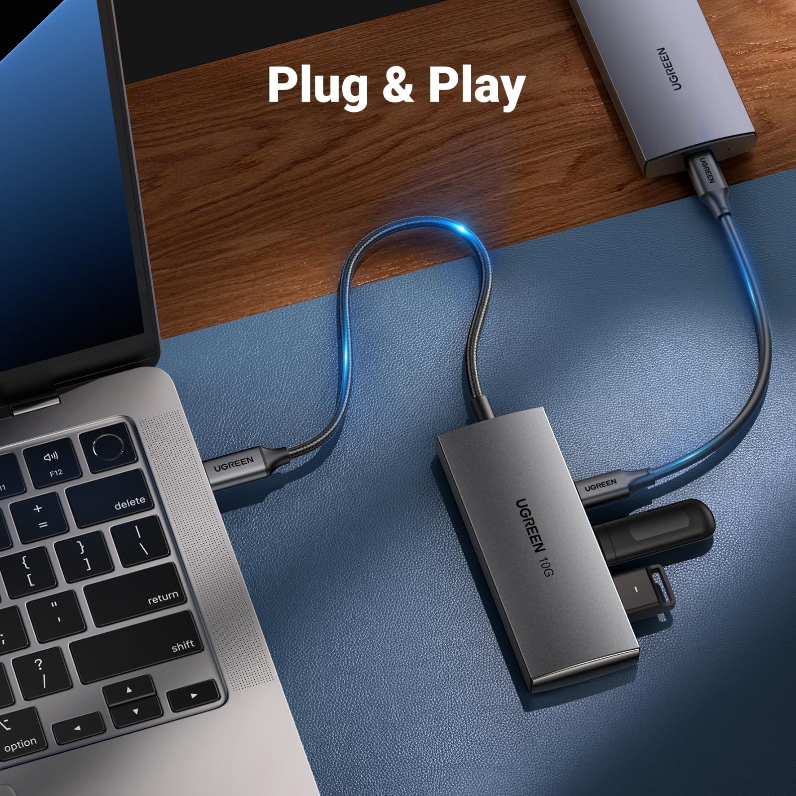 ugreen-hub-usb-c-3-2-gen-2-10gbps-a-4-porte-usb-c image 4