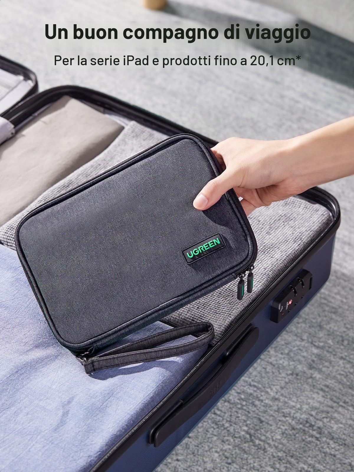 ugreen-organizer-cavi-singolo-strato-borsa-viaggio-24-5x17-5x5-cm-per-ipad-mini- image 7