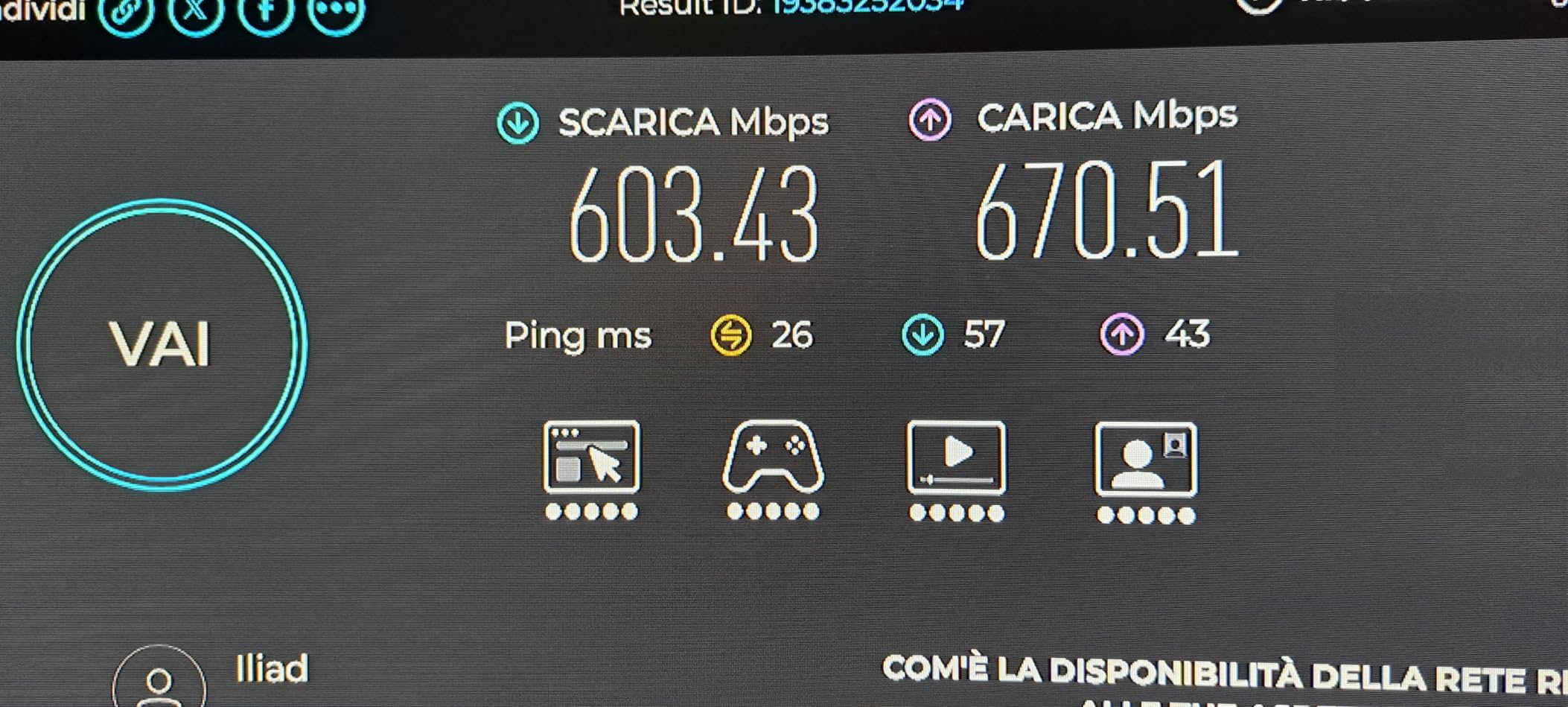 Ottimo per PS5 e fibra