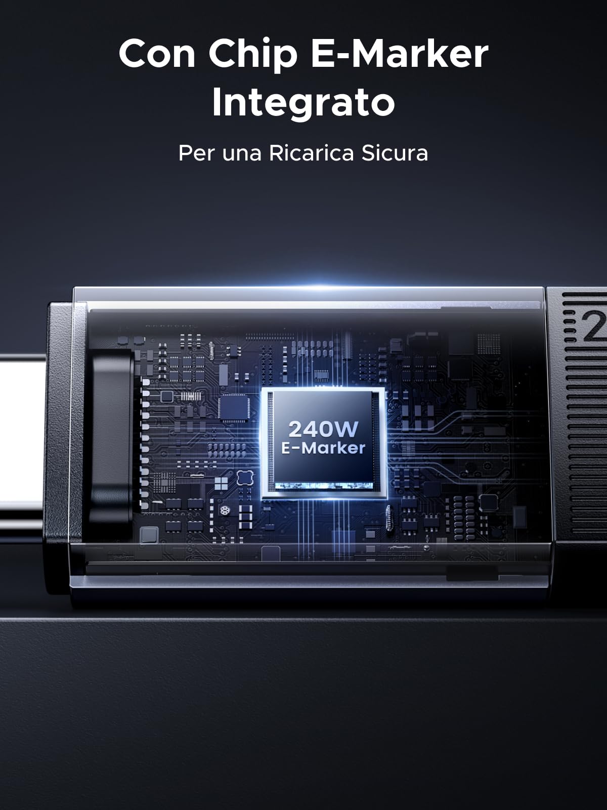 ugreen-nexode-cavo-usb4-gen4-40gbps-video-8k-60hz-240w-pd3-1-1m-nylon image 7