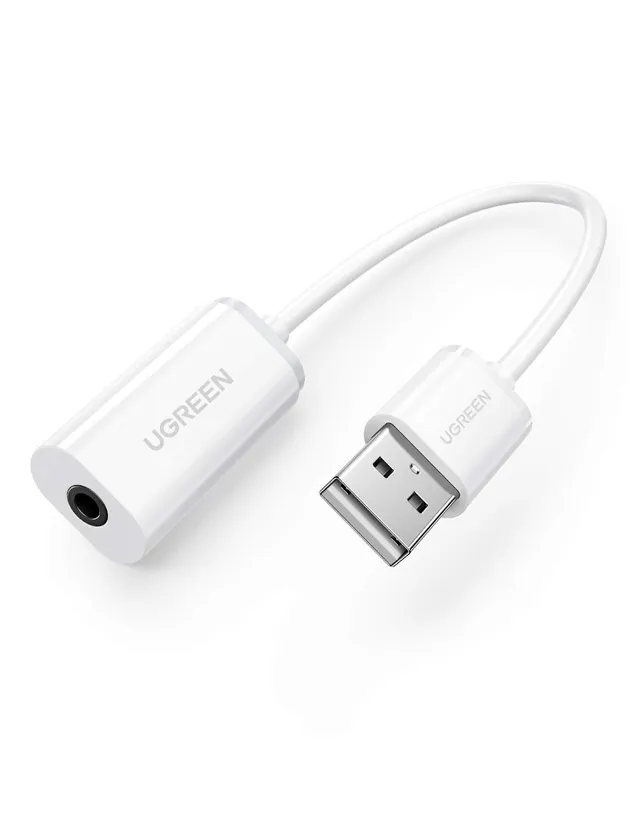ugreen-scheda-audio-usb-esterna-stereo-usb-a-jack-3-5mm-con-microfono image 1