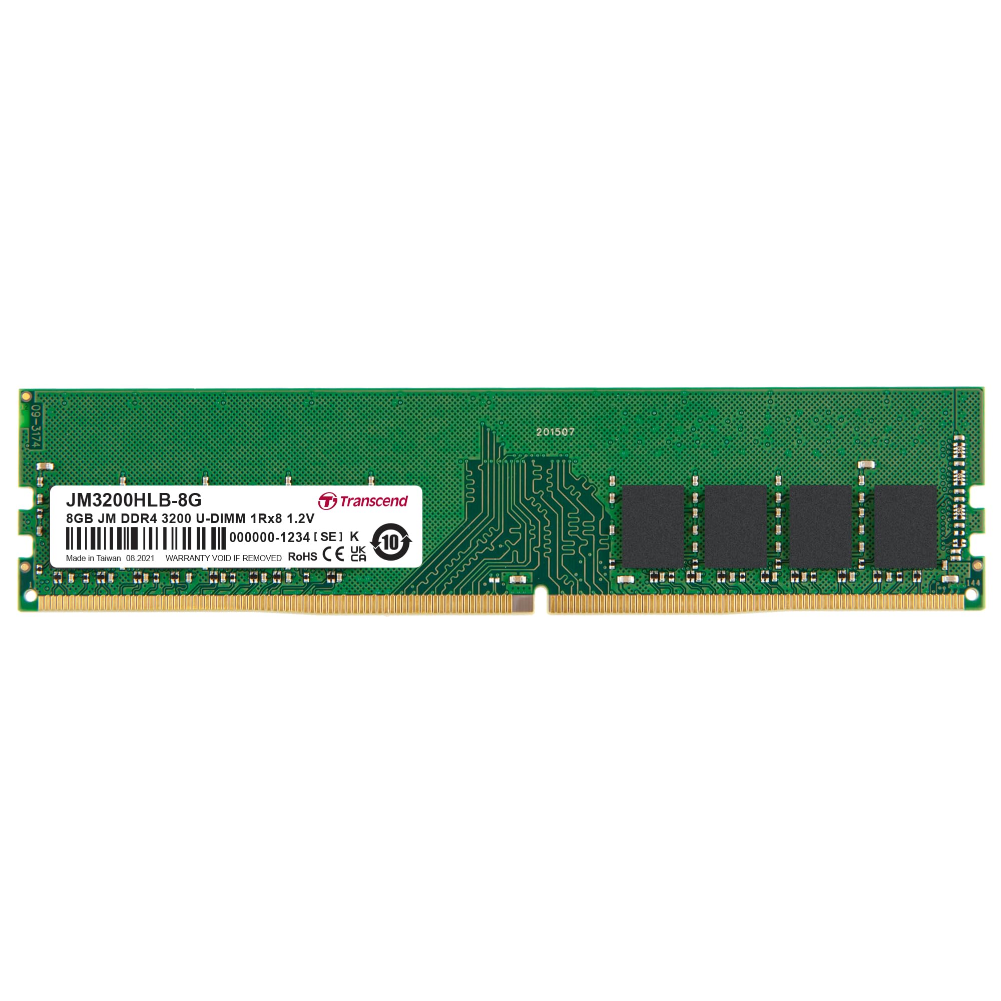 transcend-jetram-jm3200hlb-8g-8gb-ddr4-3200mhz-u-dimm-1rx8 image 1