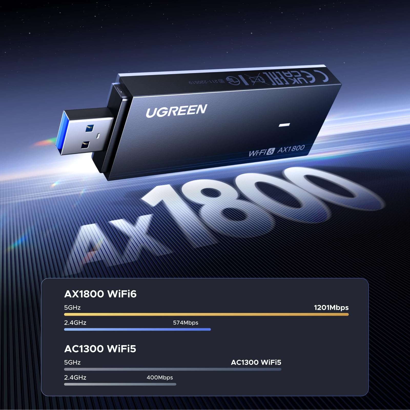 ugreen-chiavetta-usb-wifi-6-ax1800-adattatore-usb image 2
