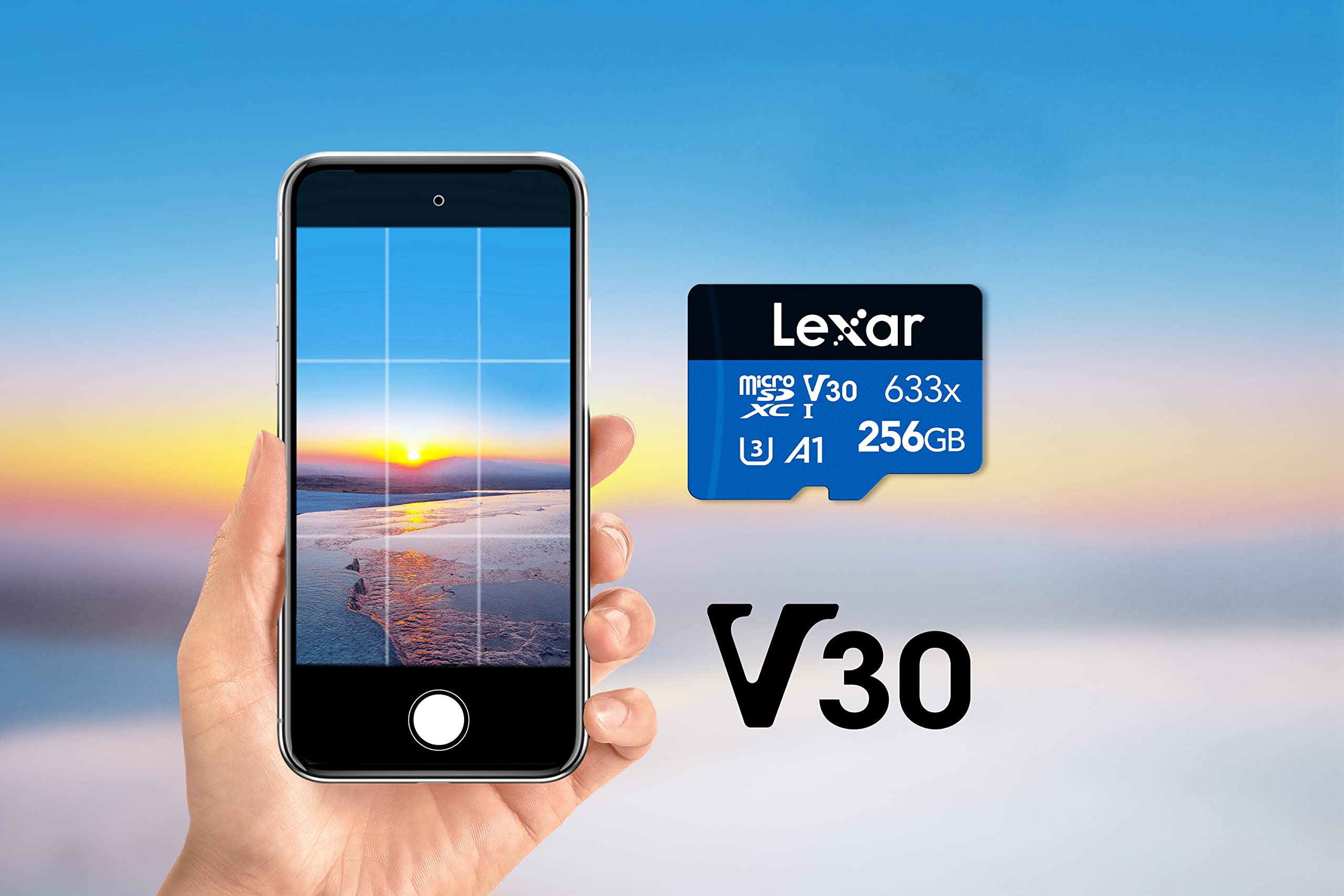 lexar-blue-series-microsdxc-256gb-uhs-i-100mb-s-a1-v30-adattatore-sd image 4