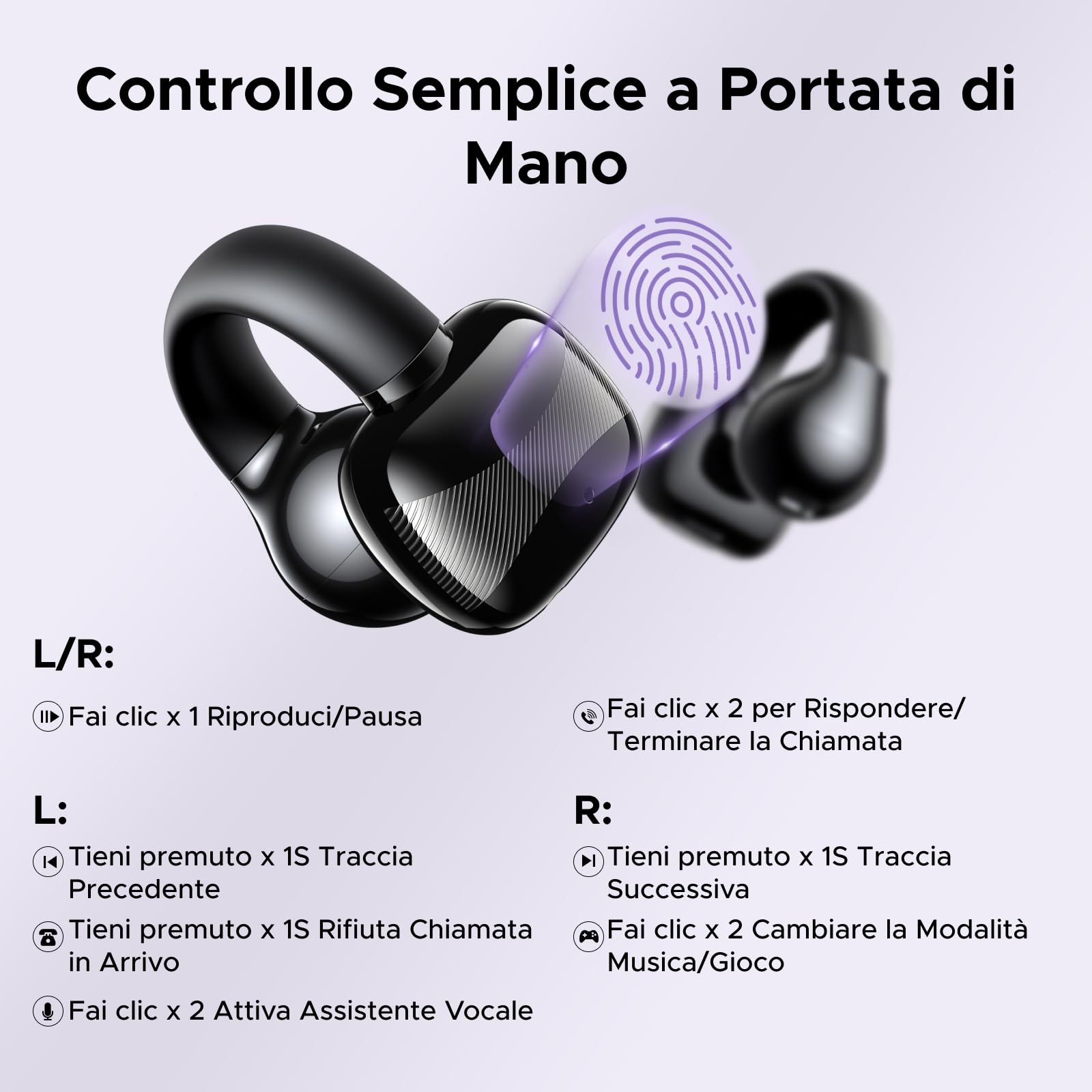 ugreen-hitune-s3-cuffie-bluetooth-5-4-open-ear-sport-nero image 8