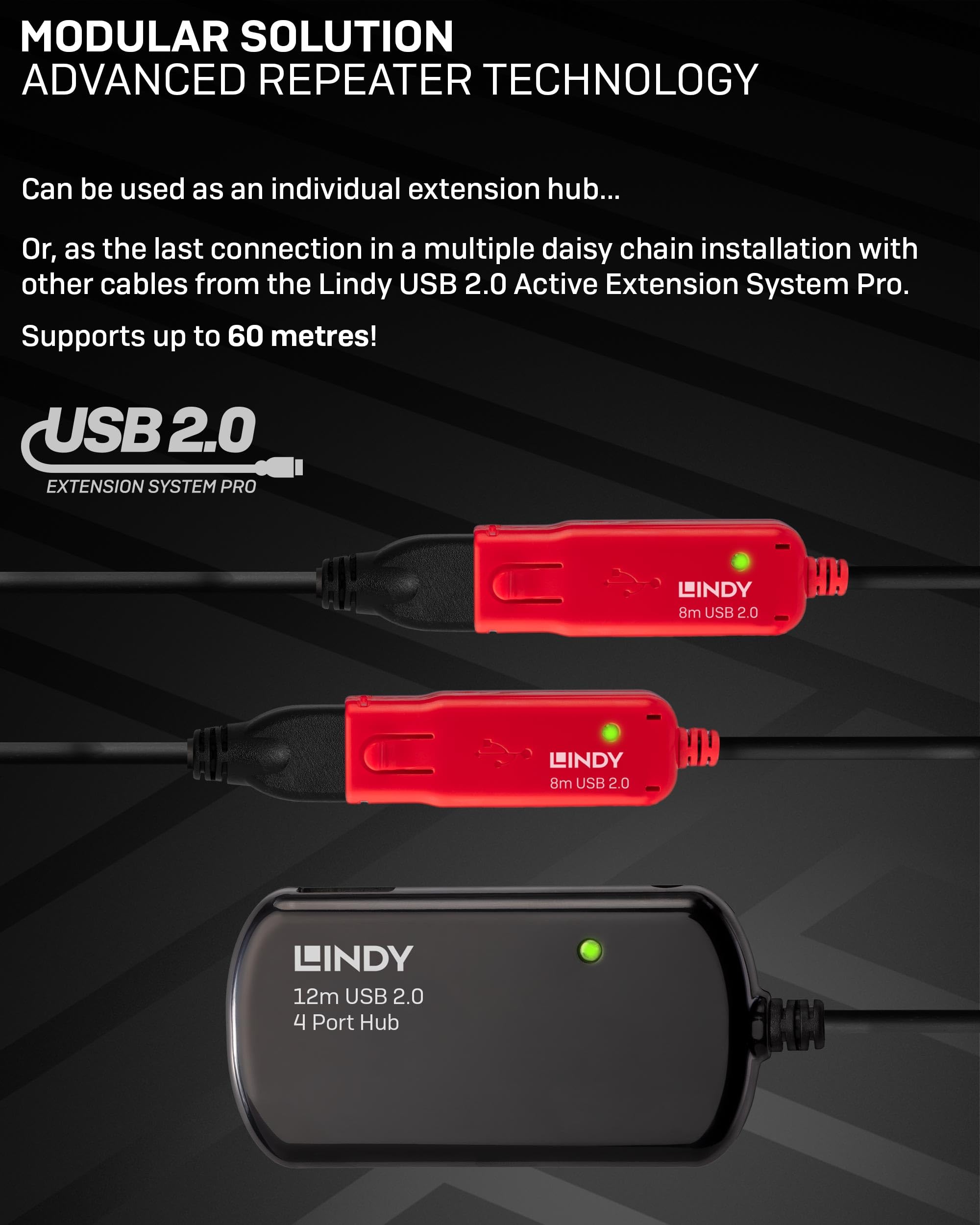 lindy-42783-prolunga-attiva-usb-2-0-con-hub-pro-12m image 5