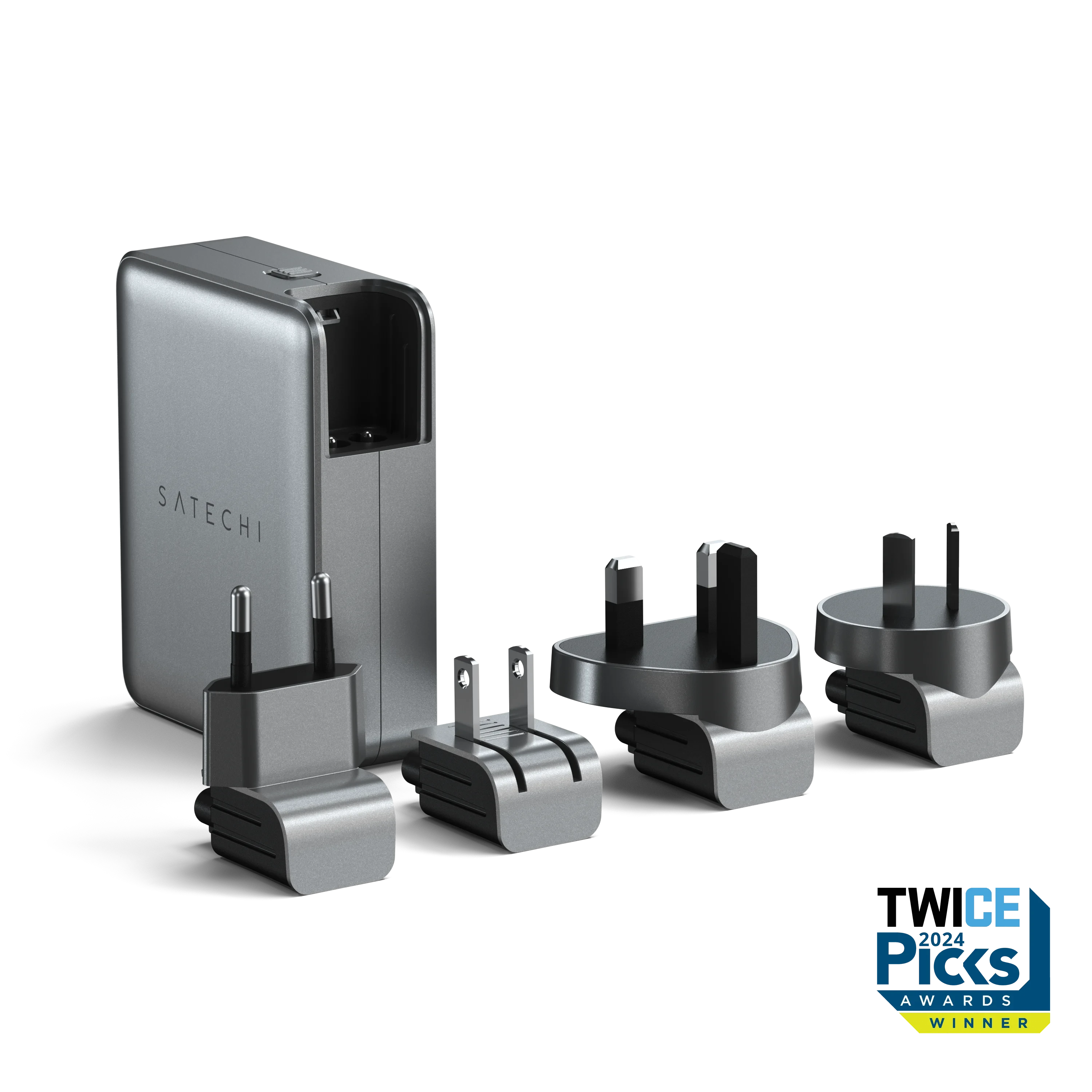 satechi-145w-usb-c-4-port-gan-travel-charger-caricatore-da-viaggio image 2