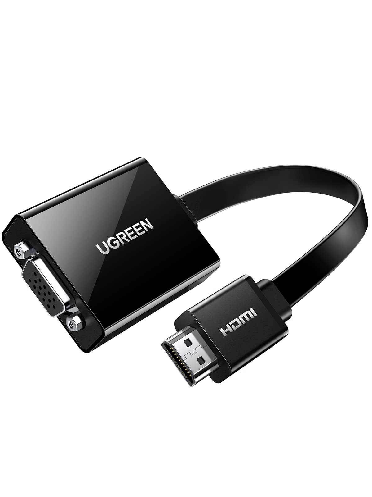 ugreen-adattatore-attivo-hdmi-a-vga-1080p-con-audio-nero image 1