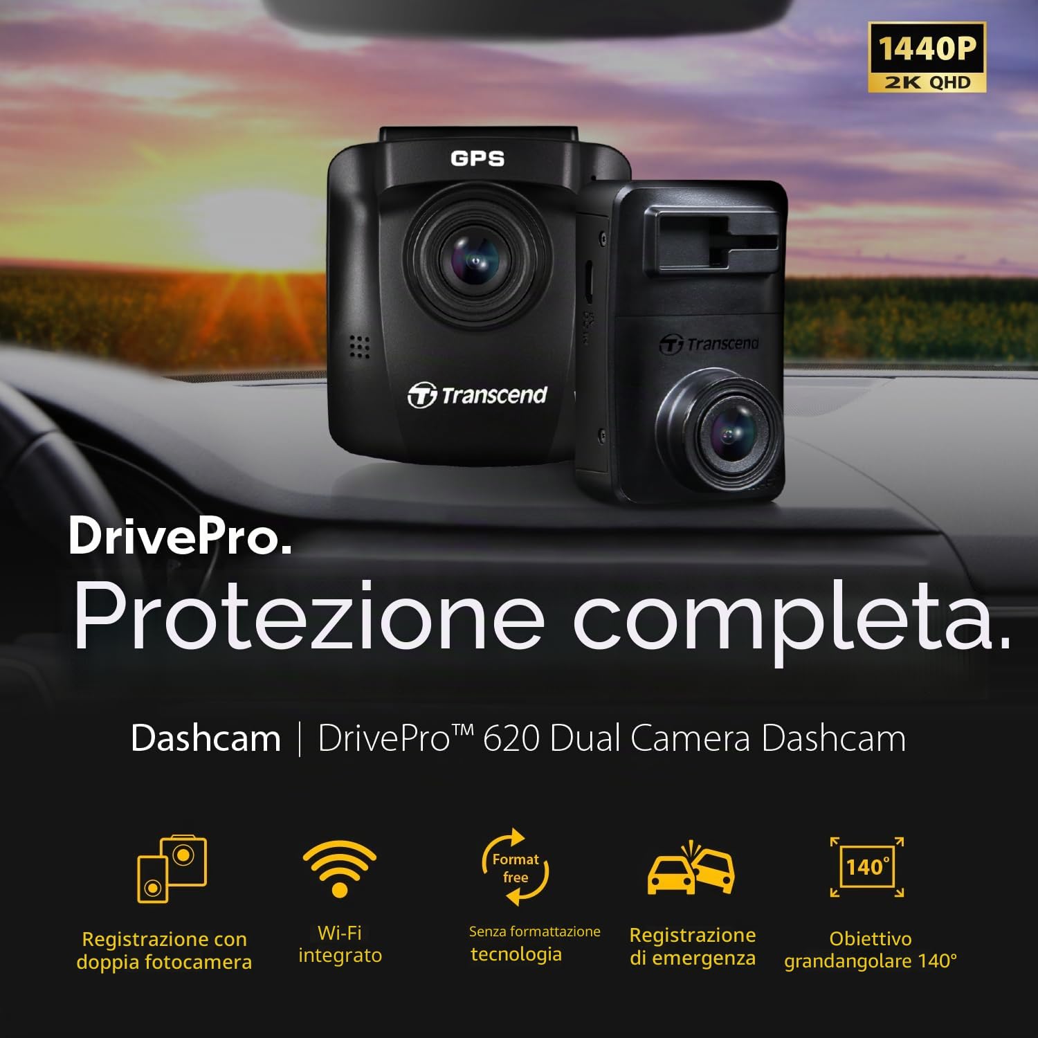 transcend-drivepro-620-dashcam-doppia-1080p-140-64gb-wi-fi image 3