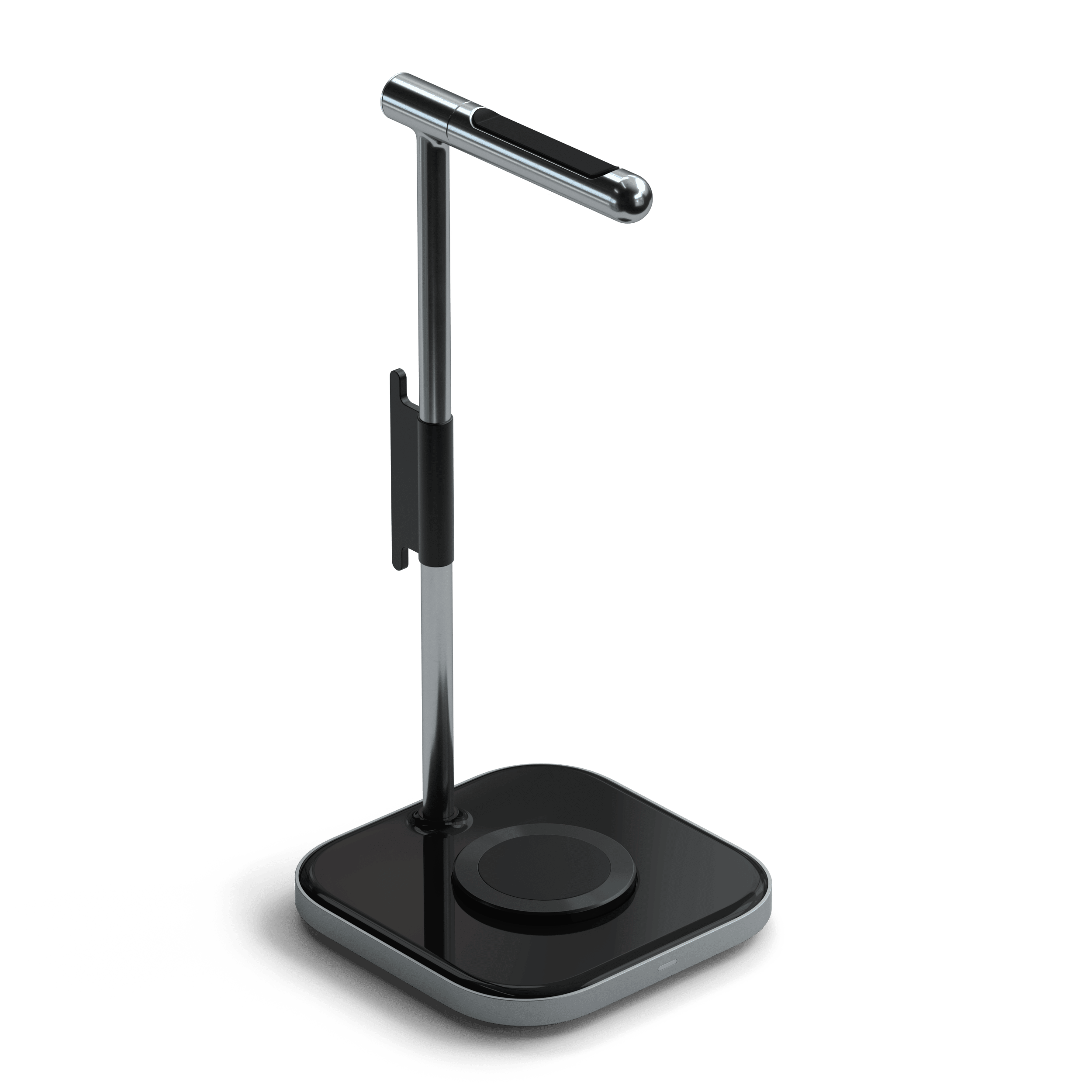 satechi-2-in-1-headphone-stand-con-ricarica-wireless-per-airpods-max-e-iphone image 3