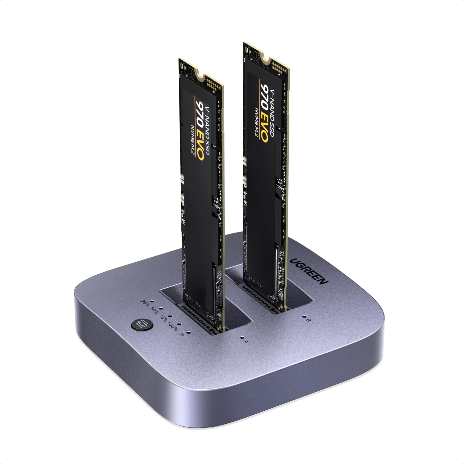 ugreen-stazione-di-docking-m-2-nvme-dual-bay-20gbps-usb-c-con-clonazione-offline image 1