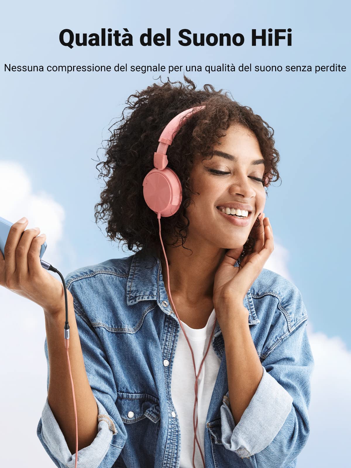 ugreen-adattatore-usb-c-a-jack-3-5mm-grigio-per-xiaomi-huawei-oneplus image 8