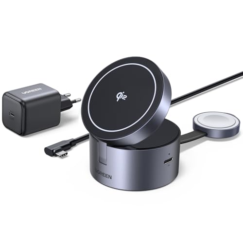 ugreen-magflow-3-in-1-caricatore-wireless-qi2-15w-con-caricatore-45w image 8