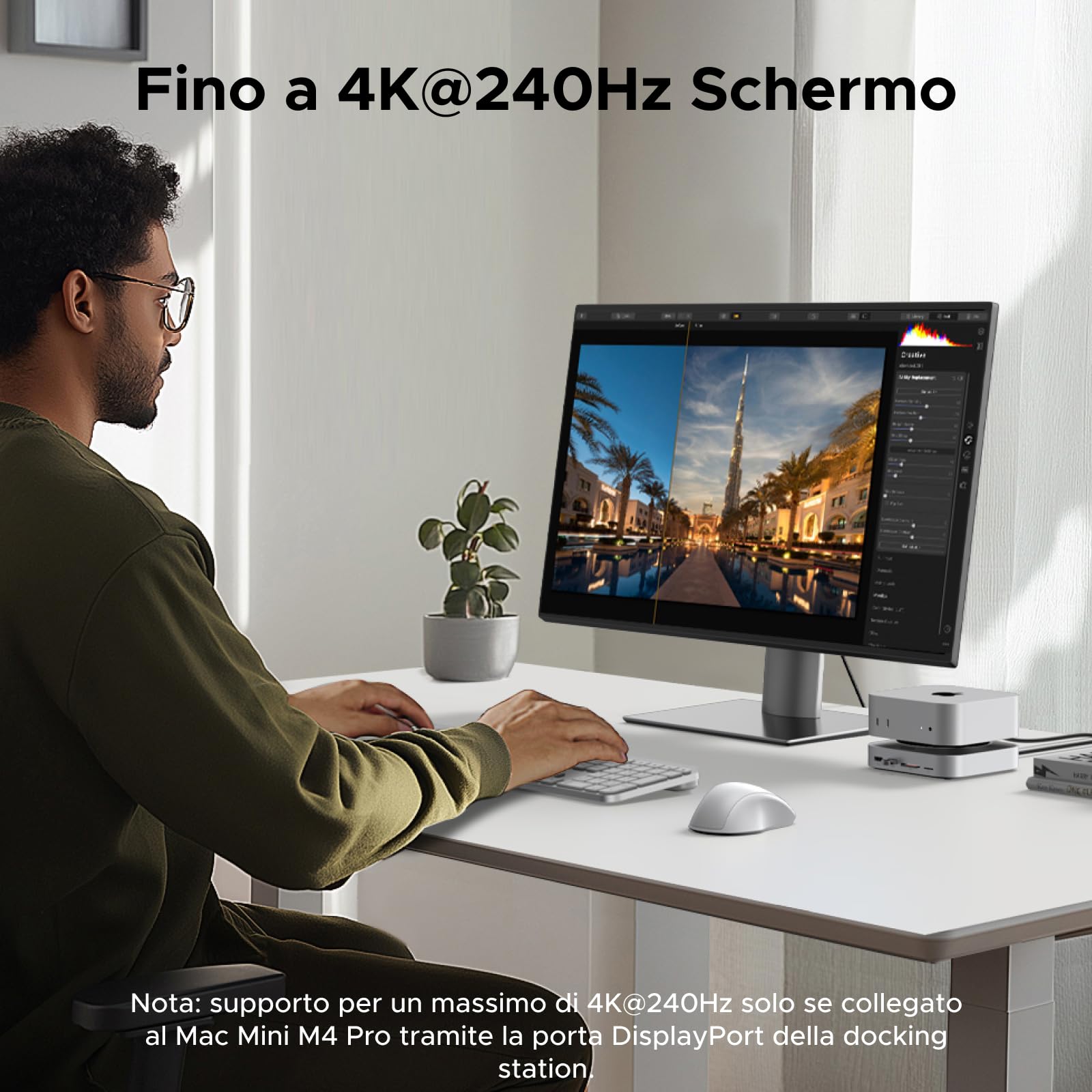 ugreen-docking-station-hub-usb-c-10-in-1-con-alloggio-ssd-per-mac-mini-m4 image 5