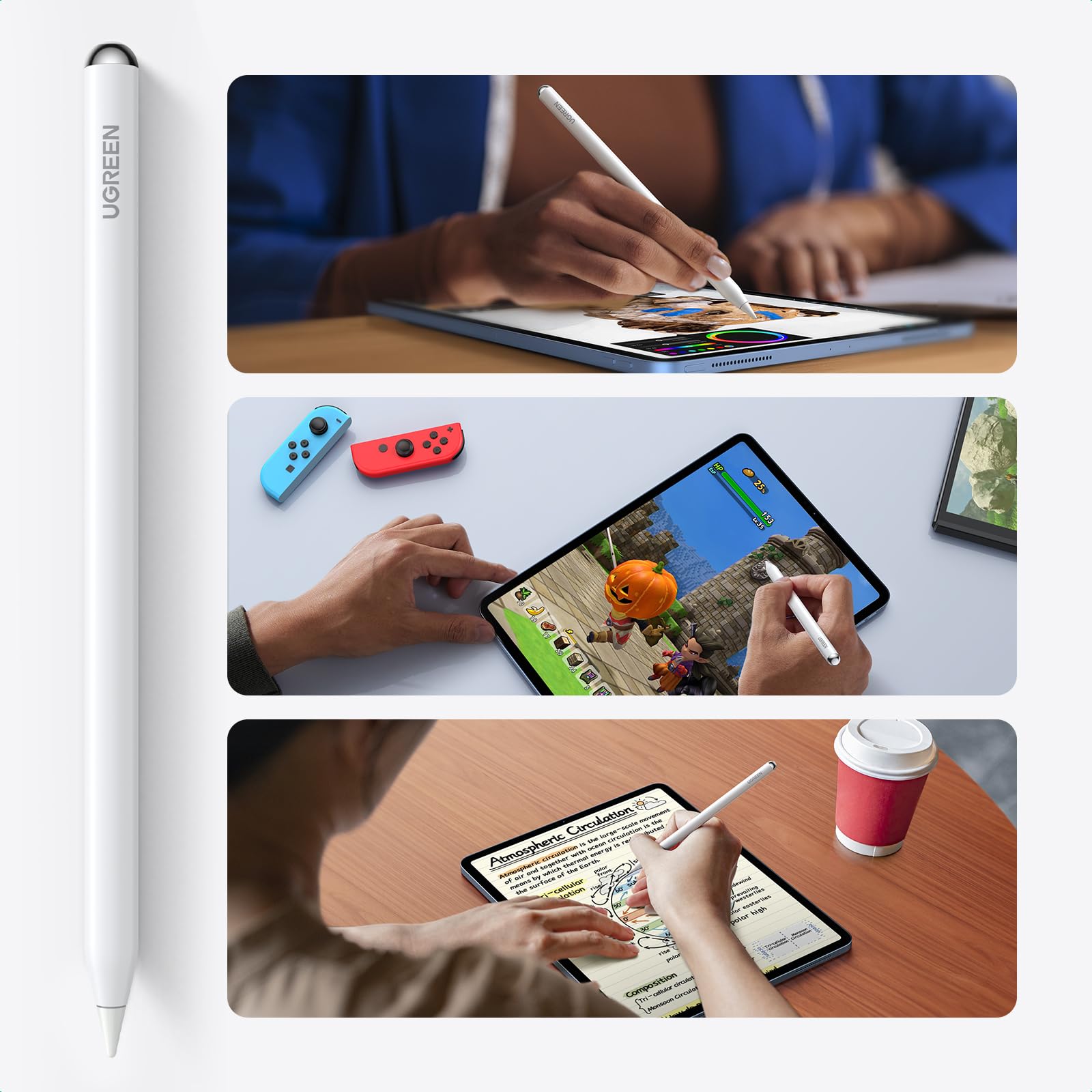 ugreen-pencil-wireless-per-ipad-magnetica-con-rifiuto-palmo-e-tilt image 7