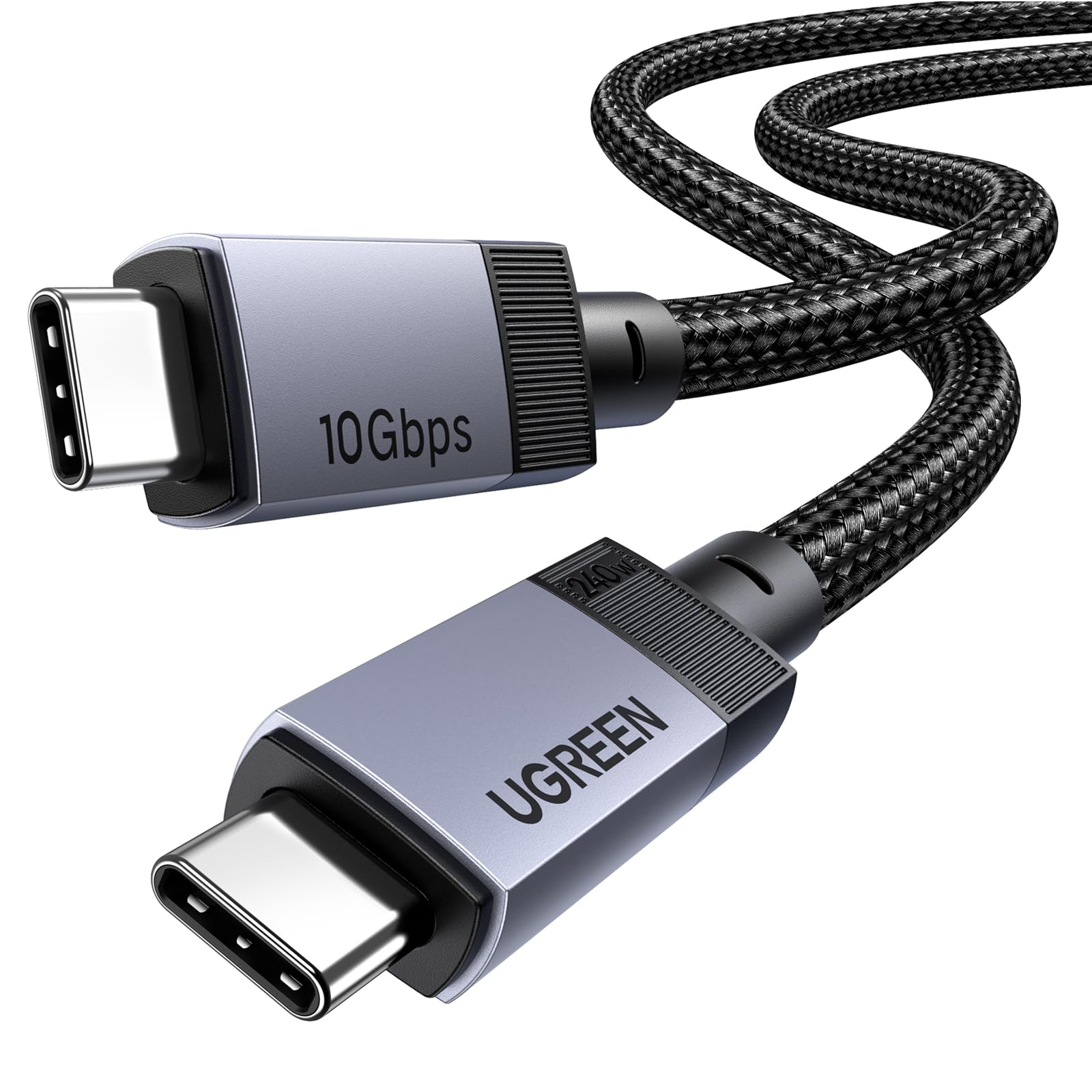 ugreen-cavo-usb-c-video-4k-60hz-10gbps-240w-1m-in-nylon image 1