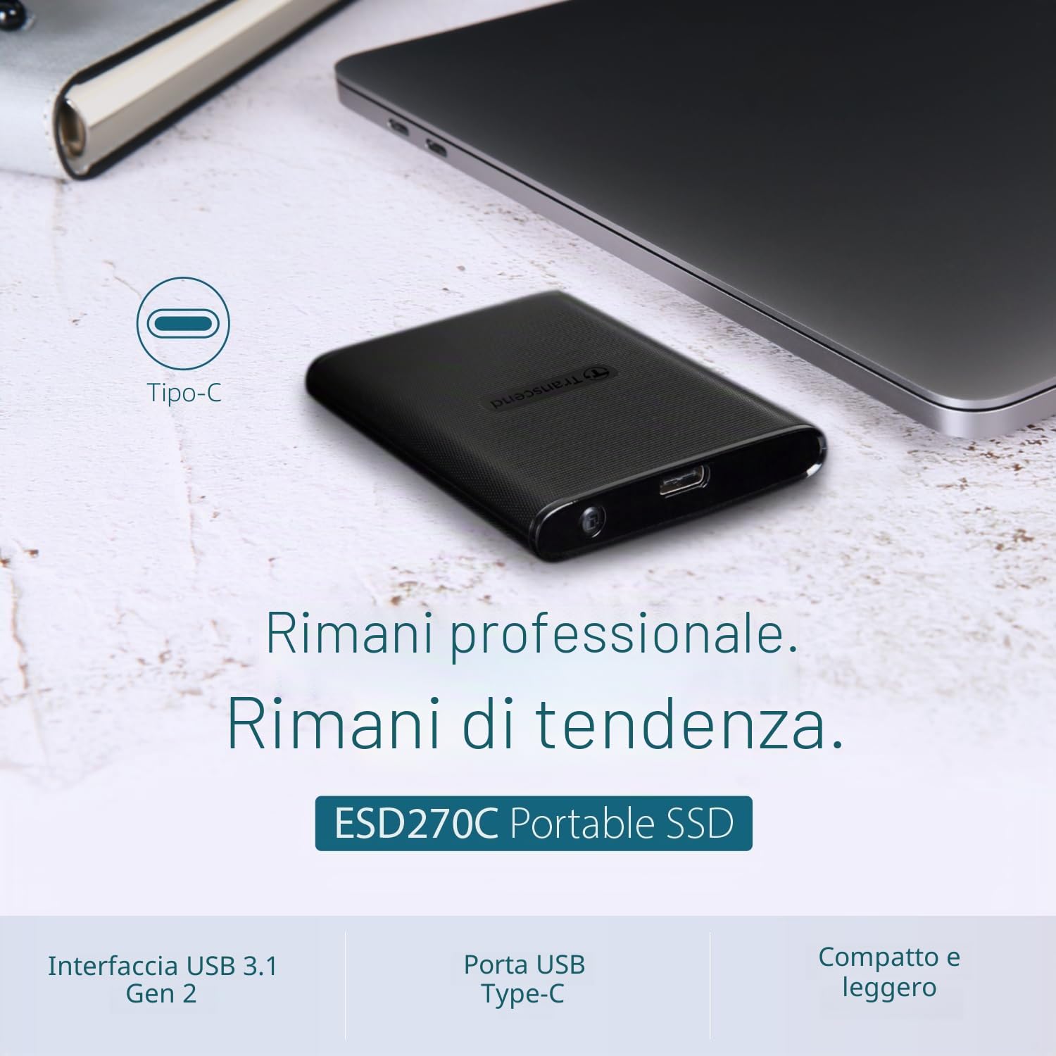 transcend-esd270c-ssd-portatile-250gb-usb-3-1-gen-2-type-c image 3