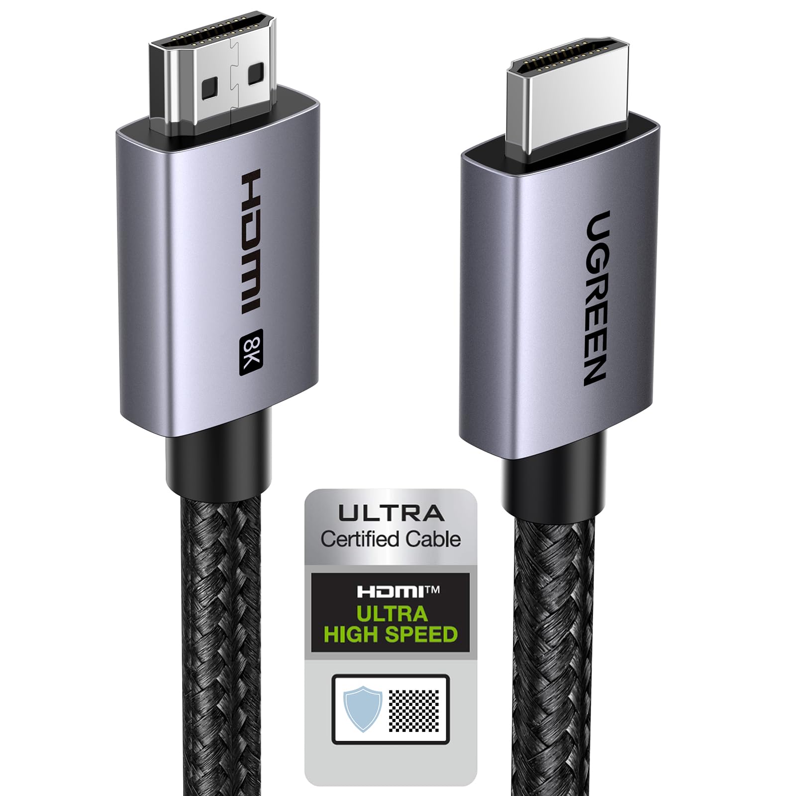 ugreen-cavo-hdmi-2-1-certificato-8k-60hz-4k-240hz-48gbps-2m image 1