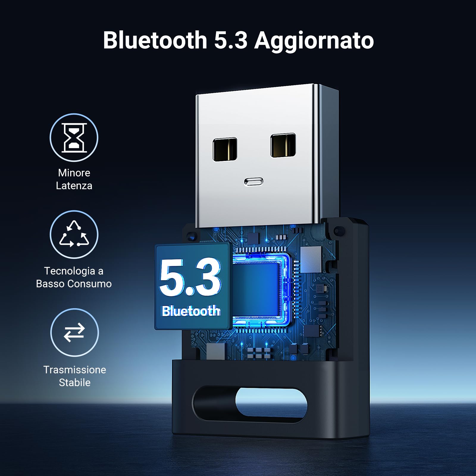 ugreen-adattatore-bluetooth-5-3-usb-dongle-per-pc-windows image 2