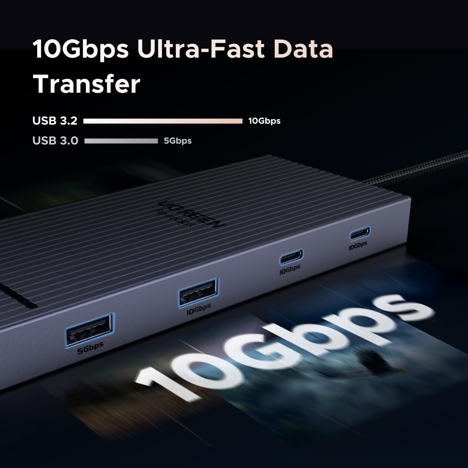 ugreen-revodok-pro-2102-hub-usb-c-10-in-1-docking-station-doppio-hdmi-4k-60hz image 4