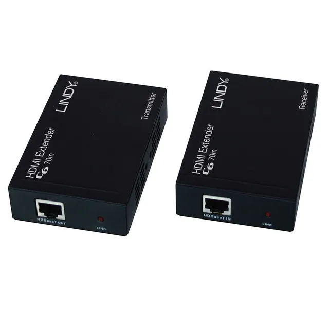 lindy-hdbaset-extender-hdmi-e-ir-cat-6-70m-4k-30hz image 1