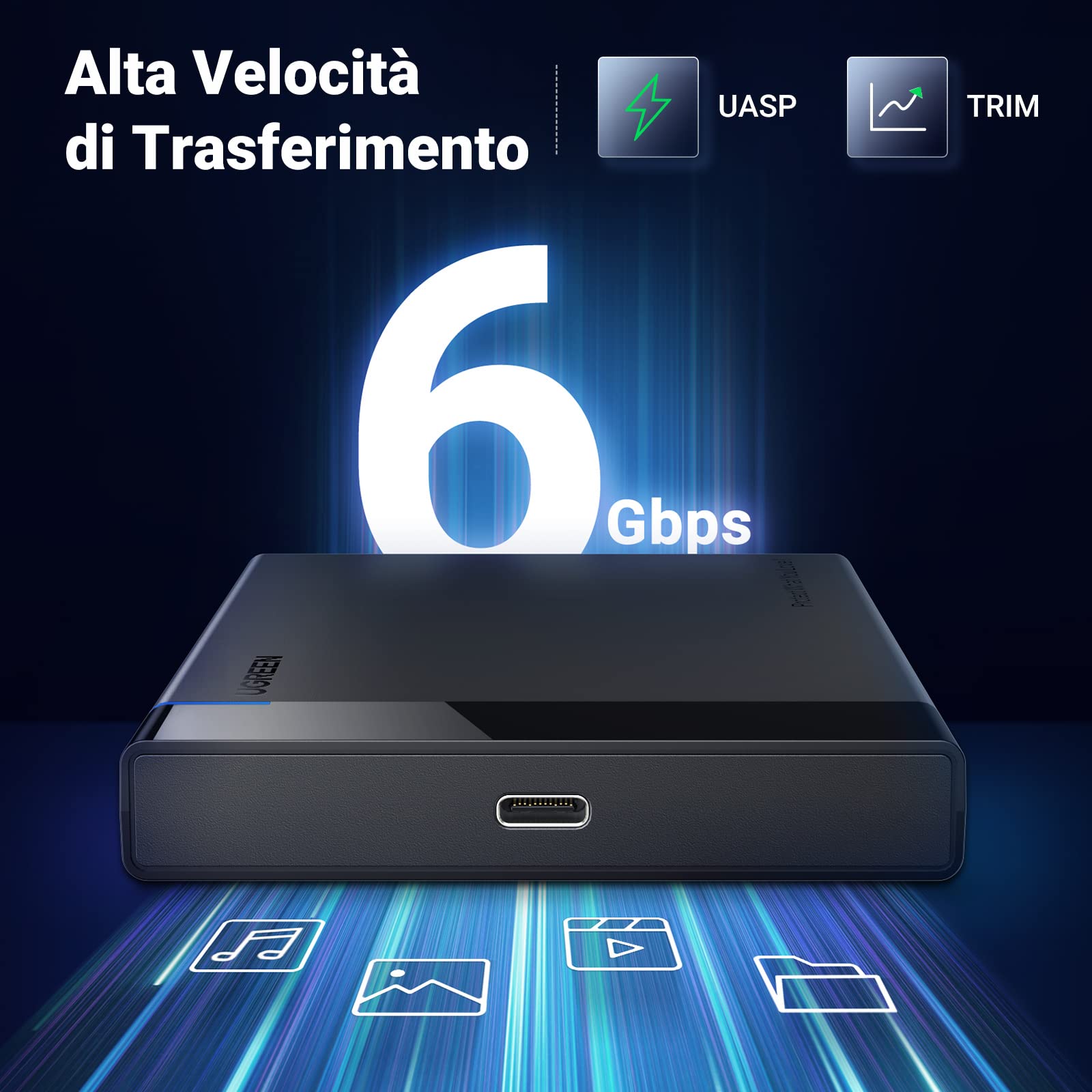 ugreen-case-hdd-ssd-2-5-usb-c-3-1-gen-2-uasp-6gbps image 2