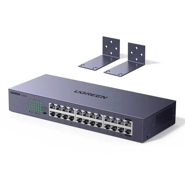 ugreen-switch-ethernet-gigabit-24-porte-1000mbps-desktop-parete image 1