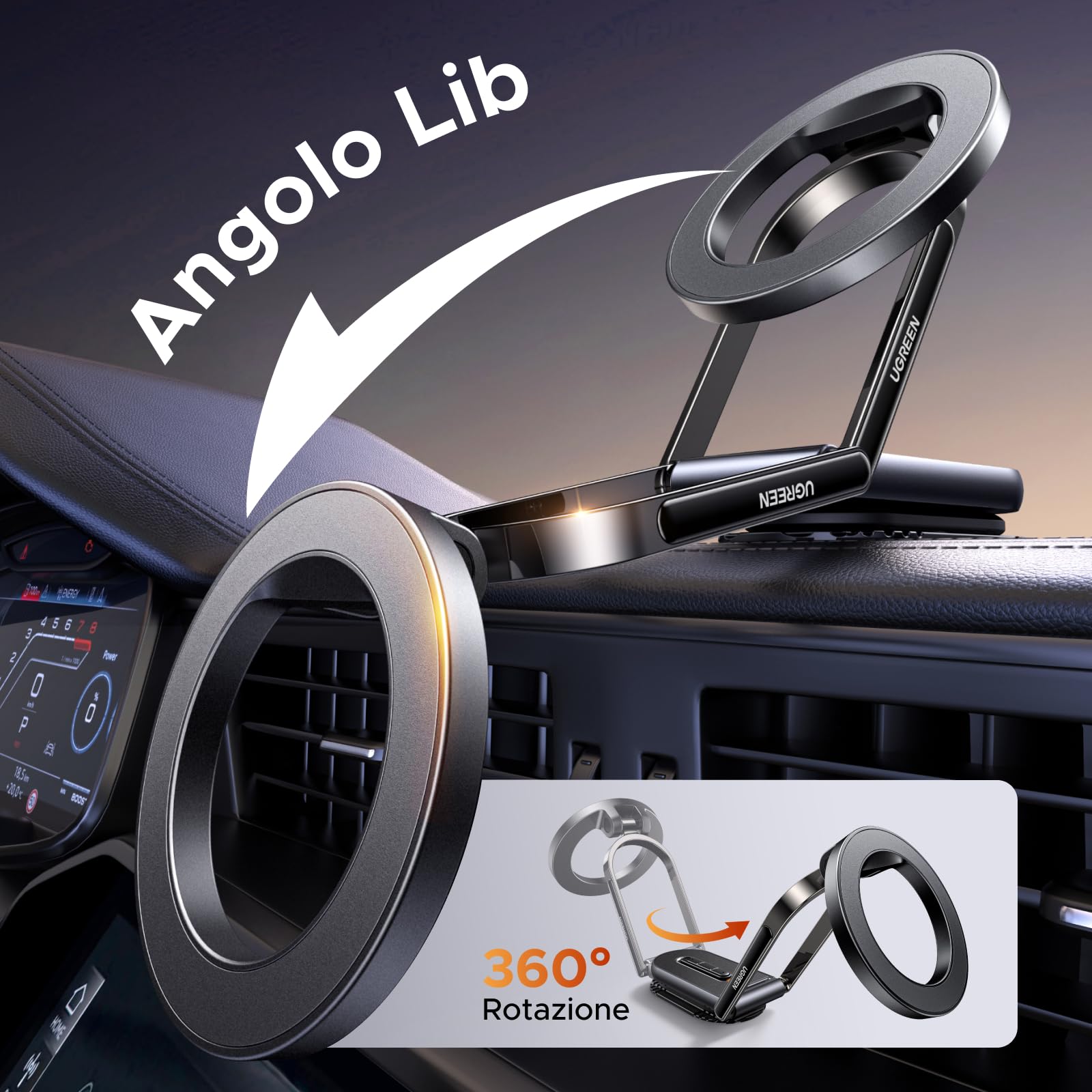 ugreen-supporto-telefono-auto-magnetico-magsafe-pieghevole-con-adesivo-3m image 3